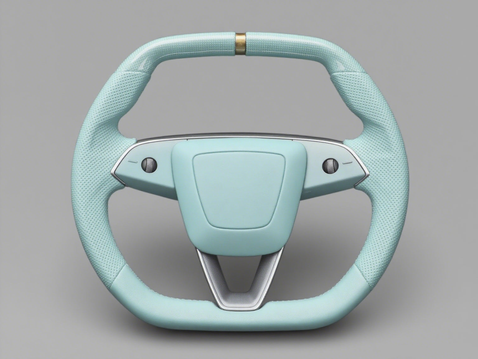 Mint Green Tesla Steering Wheel, Bringing Freshness to Driving Style - Axeco