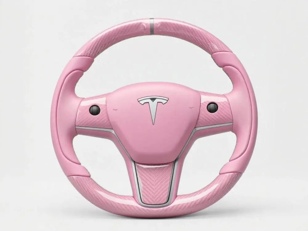 All-Pink-Carbon-Fiber-Tesla-Steering-Wheel-Track-Master Axeco