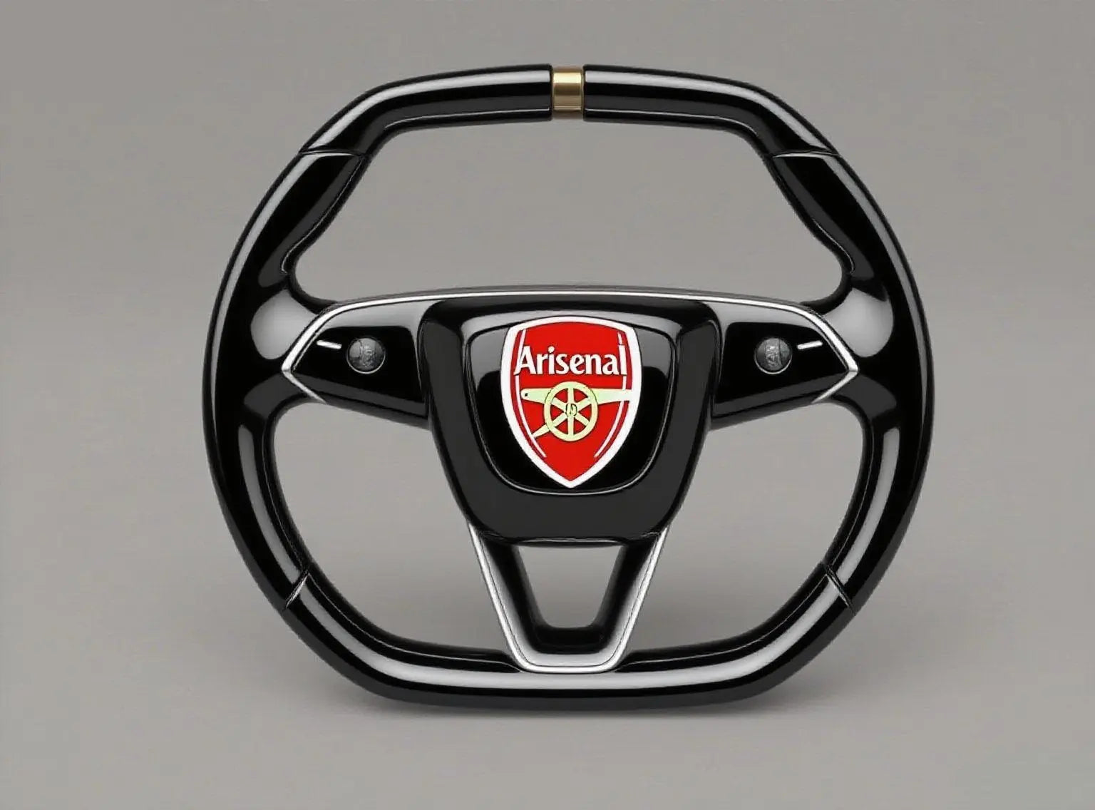 Arsenal-Crest-Custom-Steering-Wheel-A-Gooner-s-Driving-Passion-Blitz Axeco