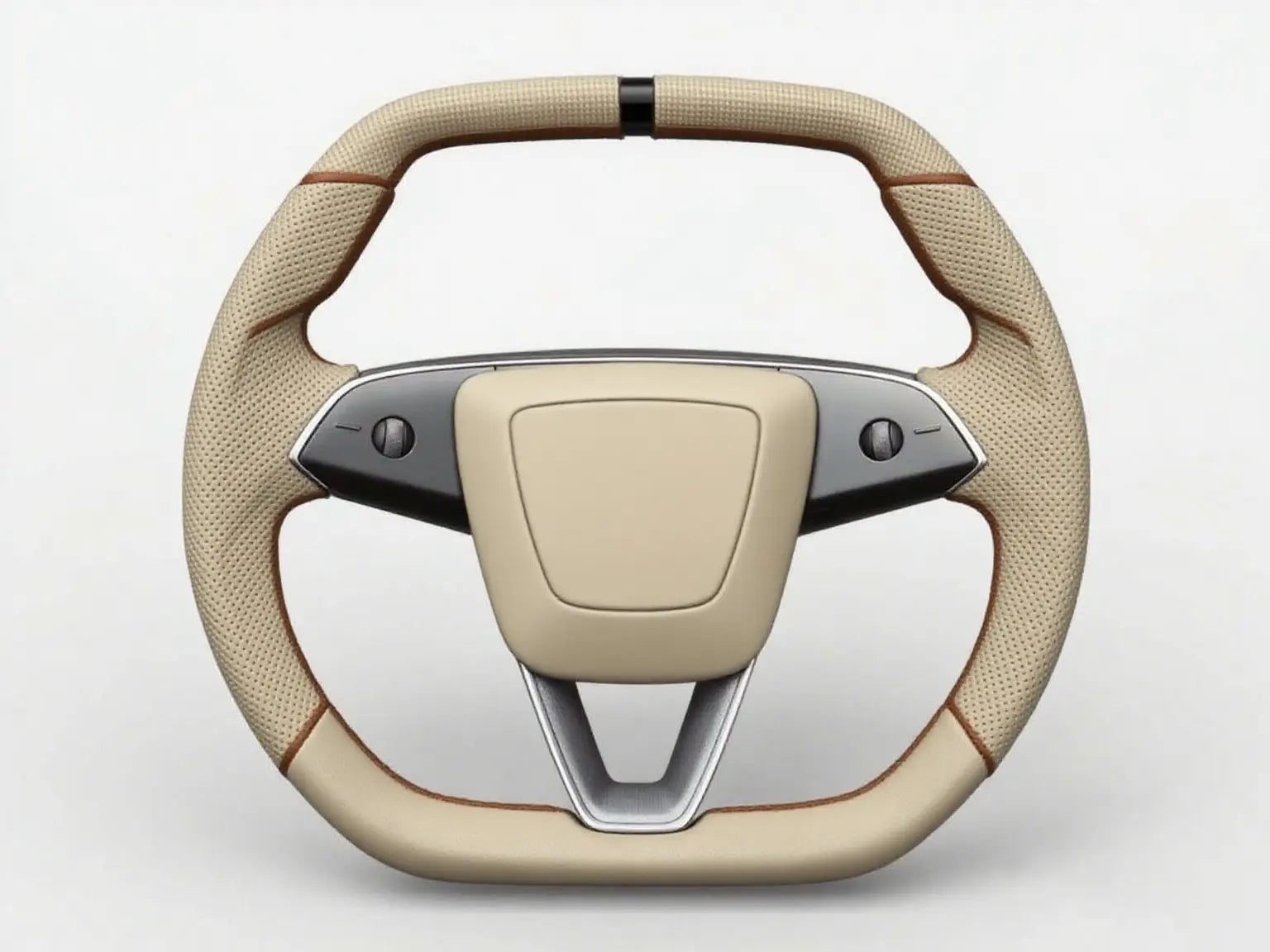Beige-Brown-Two-Tone-Tesla-Steering-Wheel-Super-Enhancer Axeco