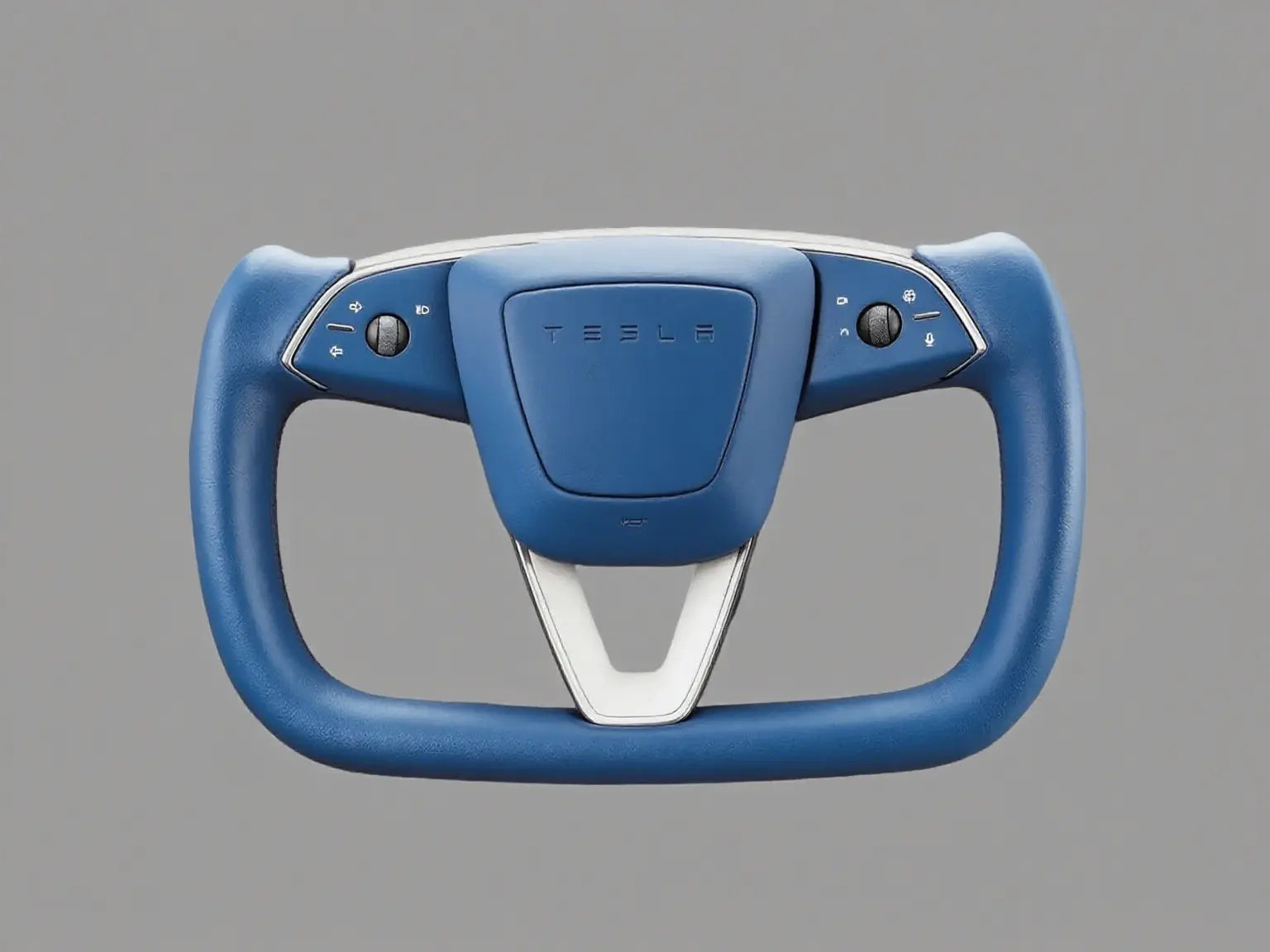 Blue-Leather-Tesla-Yoke-Steering-Wheel-Exuding-Calming-Sophistication Axeco