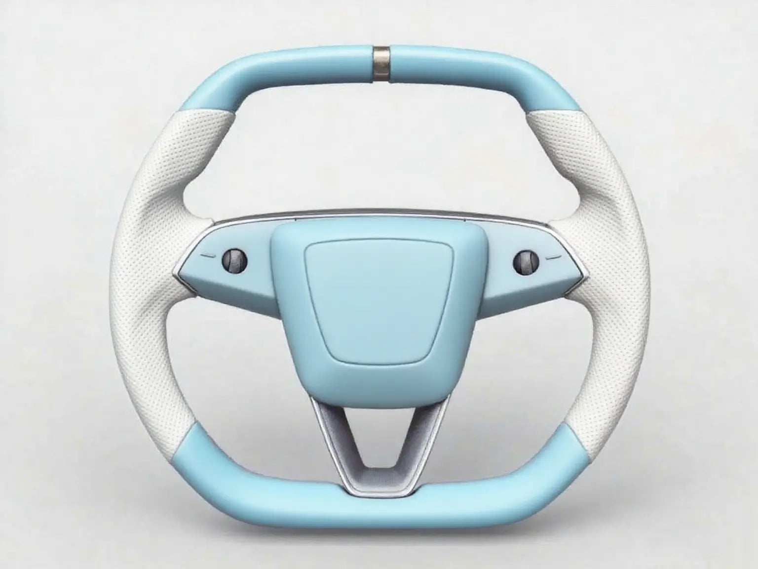 Blue-White-Two-Tone-Perforated-Leather-Tesla-Steering-Wheel-Super-Enhancer Axeco