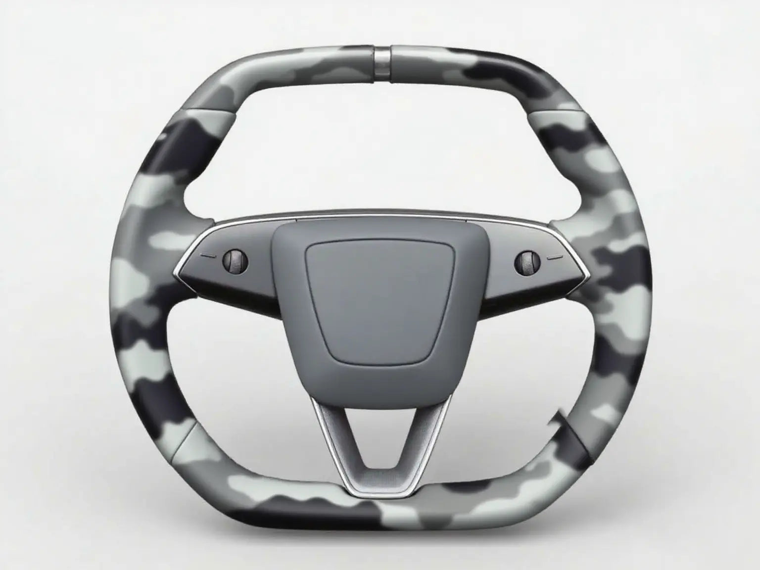 Camouflage-Pattern-Leather-Tesla-Steering-Wheel-Track-Master Axeco