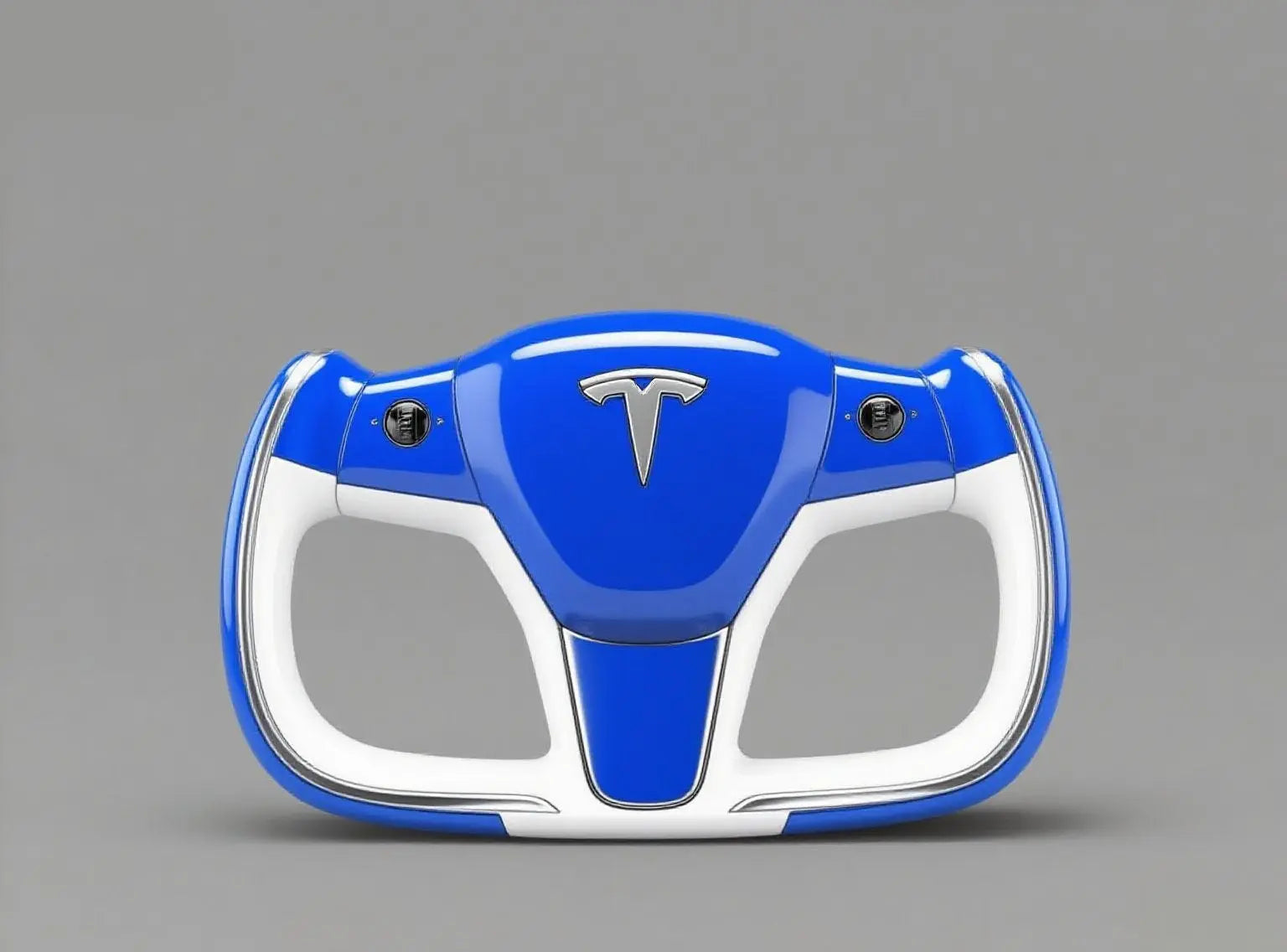 Color-Blocked-Blue-White-Tesla-Steering-Wheel-Unleashing-Sporty-Vibrance Axeco