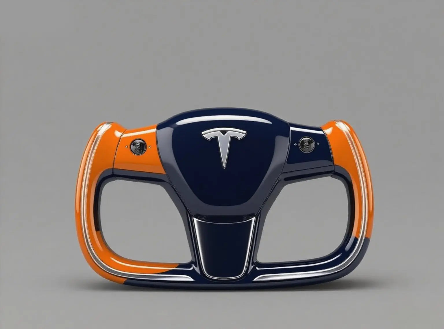 Color-Clashing-Navy-Orange-Tesla-Steering-Wheel-Fusing-Sporty-Dynamism-with-Sophistication Axeco