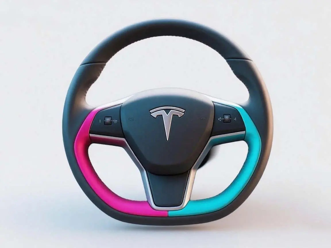 Color-coded-Tesla-steering-wheel-illuminates-new-driving-aesthetic Axeco