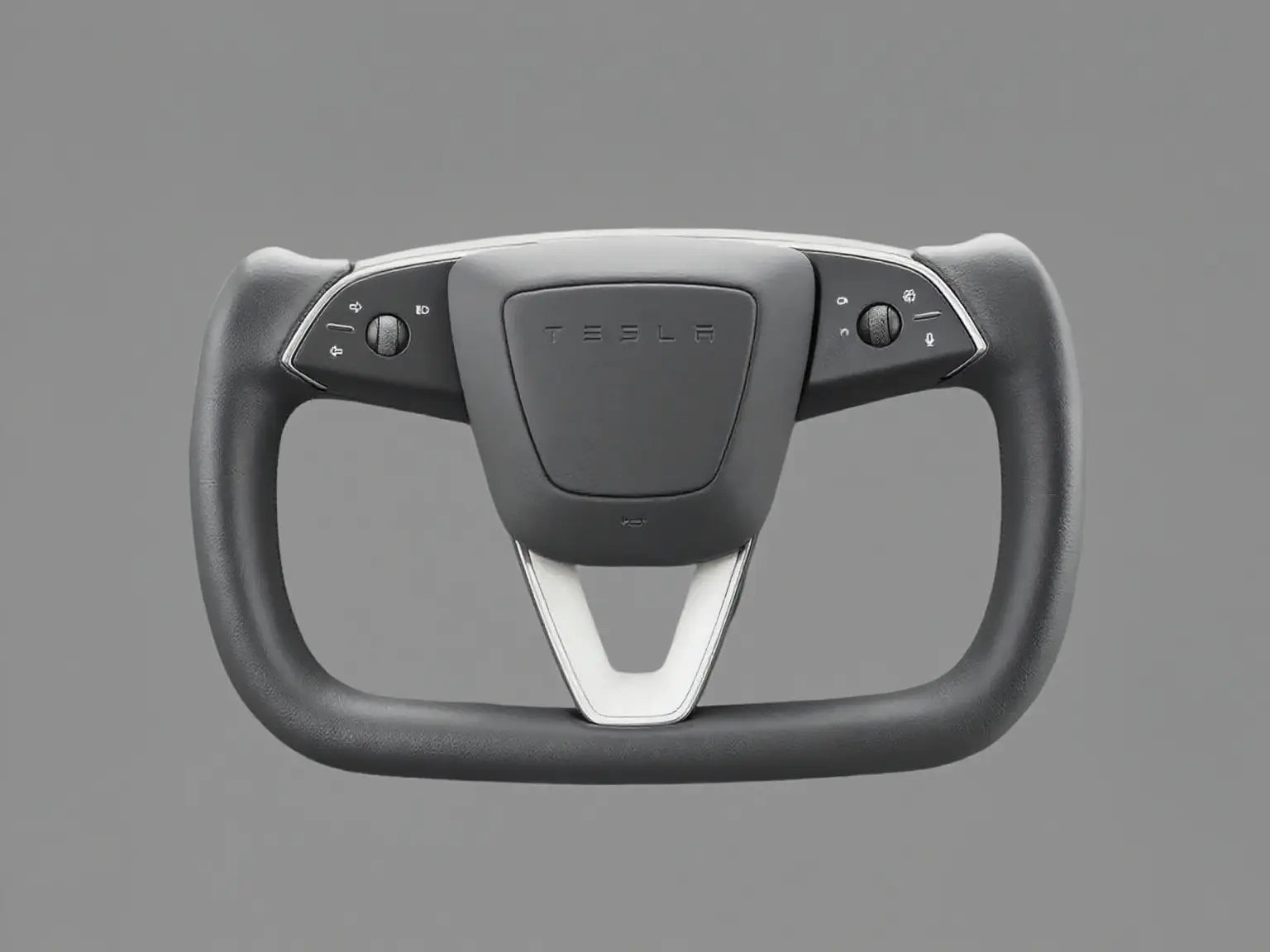 Dark-Grey-Leather-Tesla-Yoke-Steering-Wheel-Deducing-Timeless-Elegance Axeco