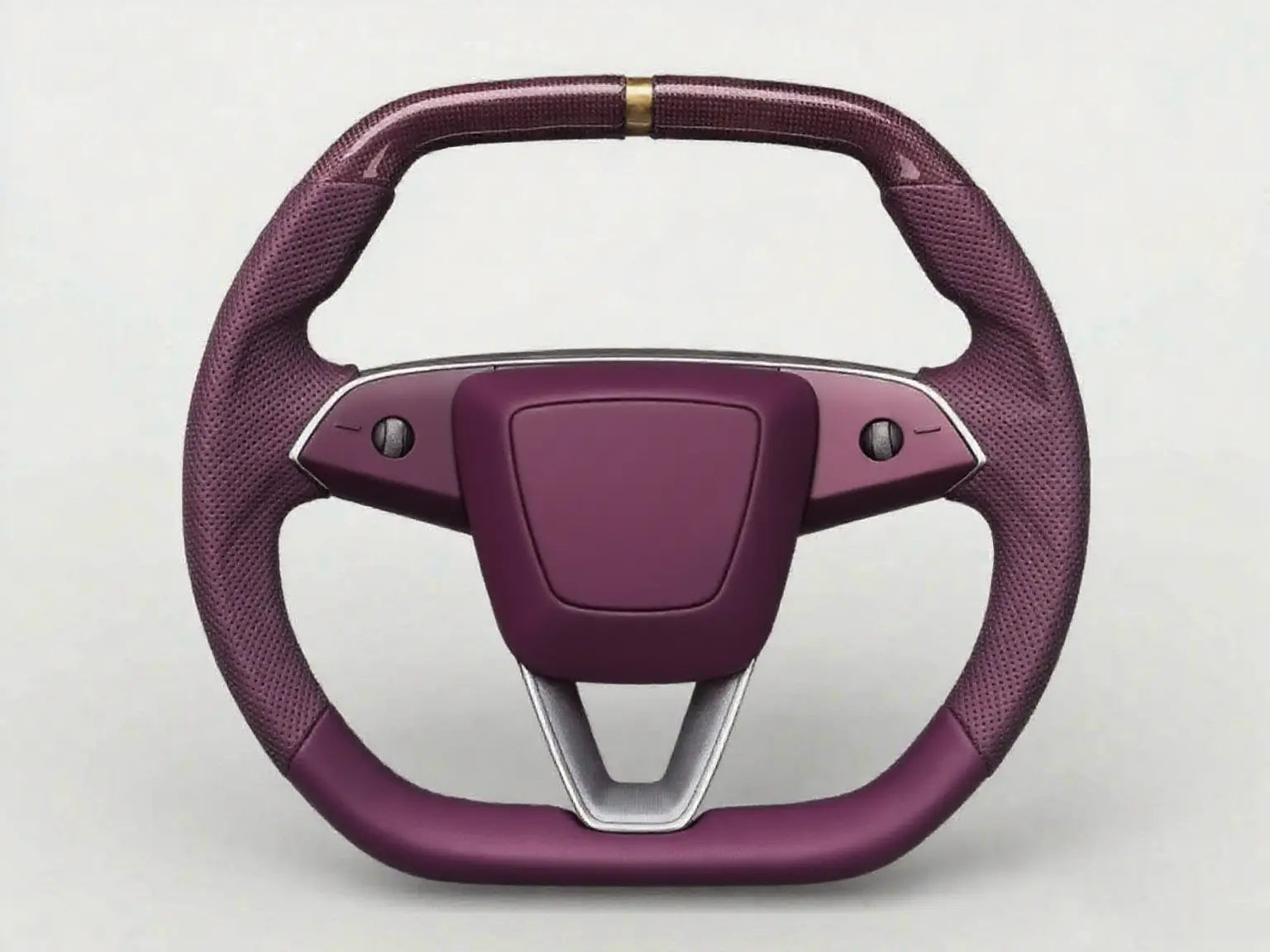 Dark-Purple-with-Gold-Trim-Tesla-Steering-Wheel-Super-Enhancer Axeco