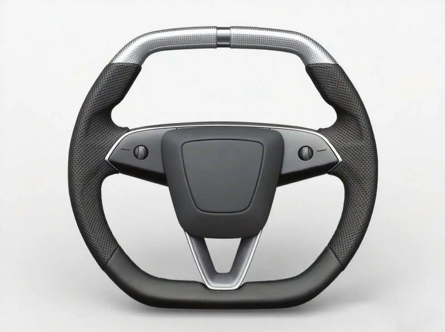 Full-of-texture-The-silver-carbon-fiber-Tesla-steering-wheel-is-super-cool Axeco