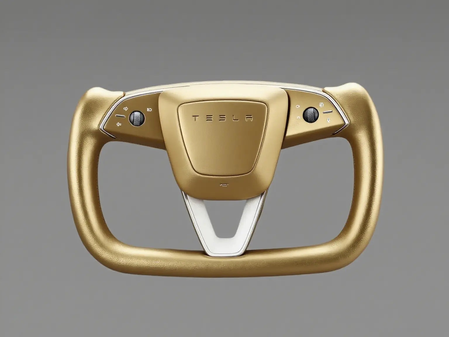 Gold-Leather-Tesla-Yoke-Steering-Wheel-Exuding-Opulent-Grandeur Axeco