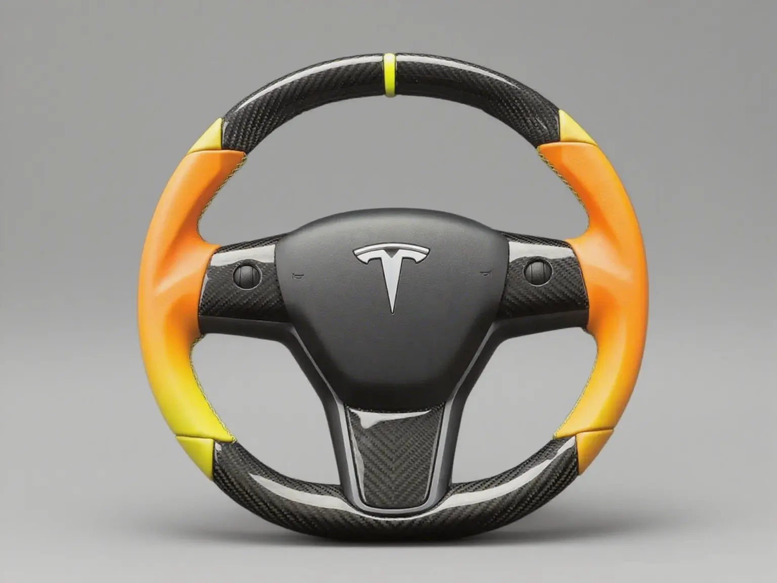 Gradient-Orange-Yellow-Carbon-Tesla-Steering-Wheel-DYNA-A-Colorful-Surge-for-Your-Drive Axeco