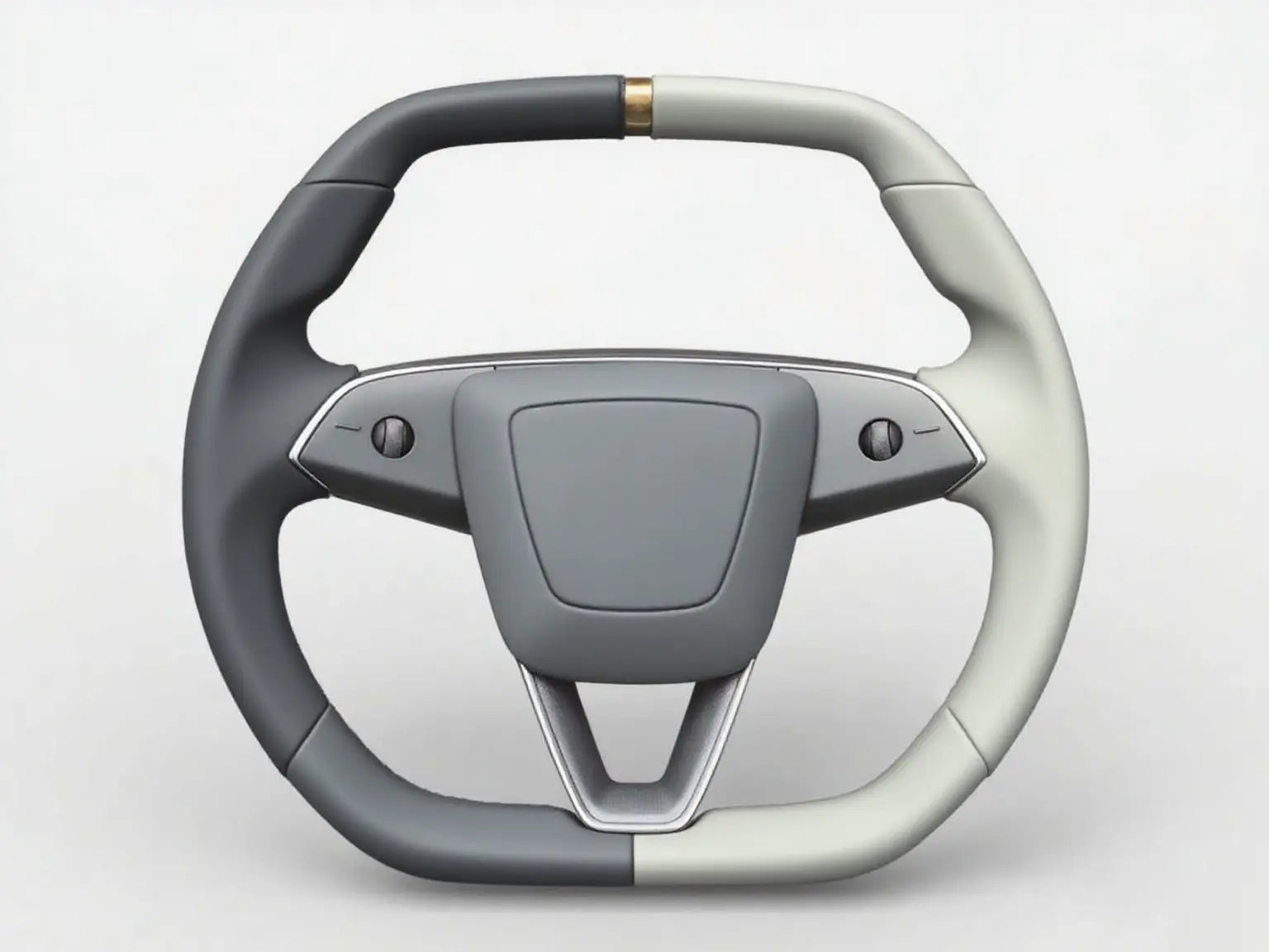 Gray-Beige-Two-Tone-Tesla-Steering-Wheel-Super-Enhancer Axeco
