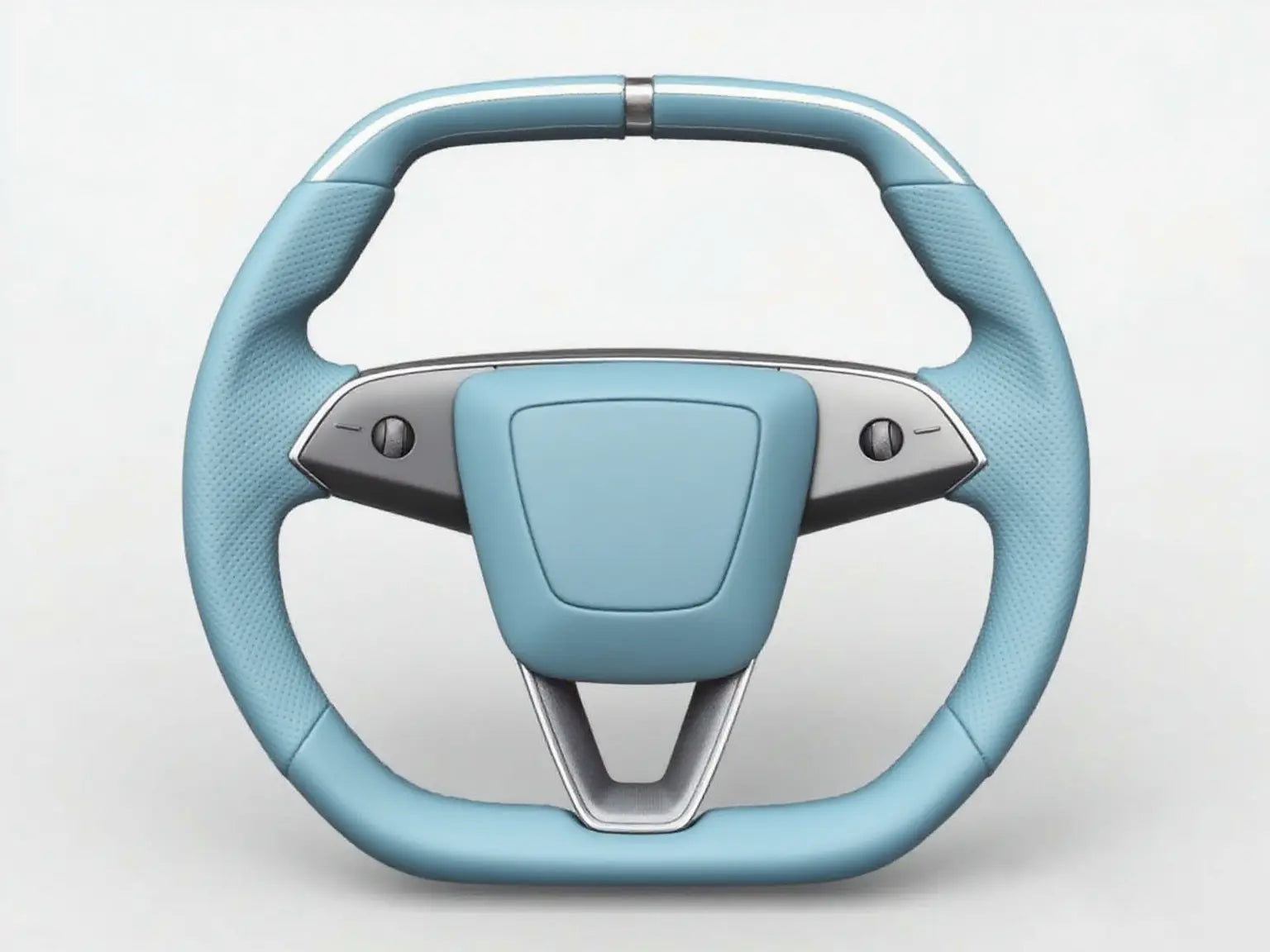 Light-Blue-Perforated-Leather-Tesla-Steering-Wheel-Super-Enhancer Axeco