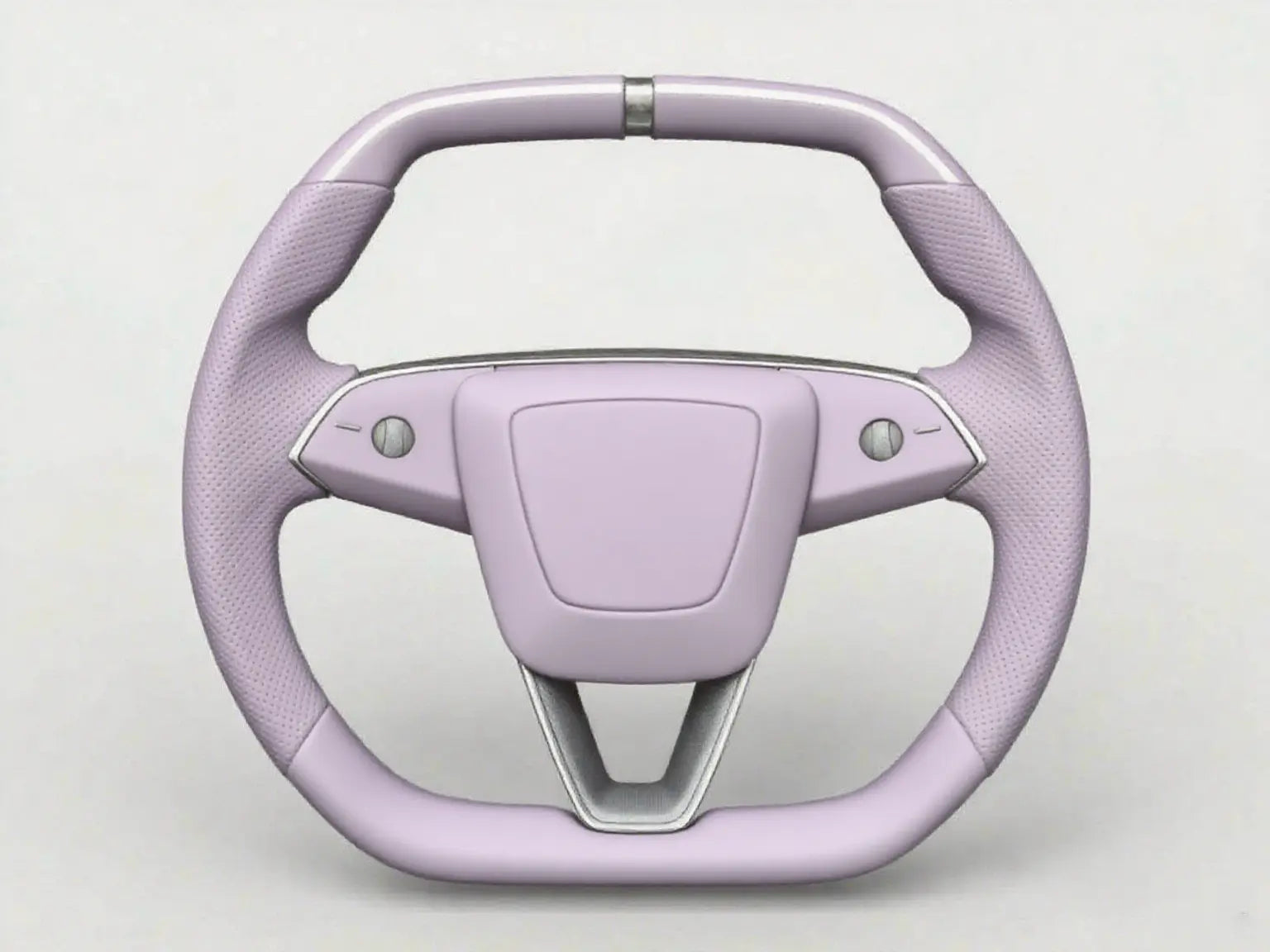 Light-Purple-Perforated-Leather-Tesla-Steering-Wheel-Super-Enhancer Axeco