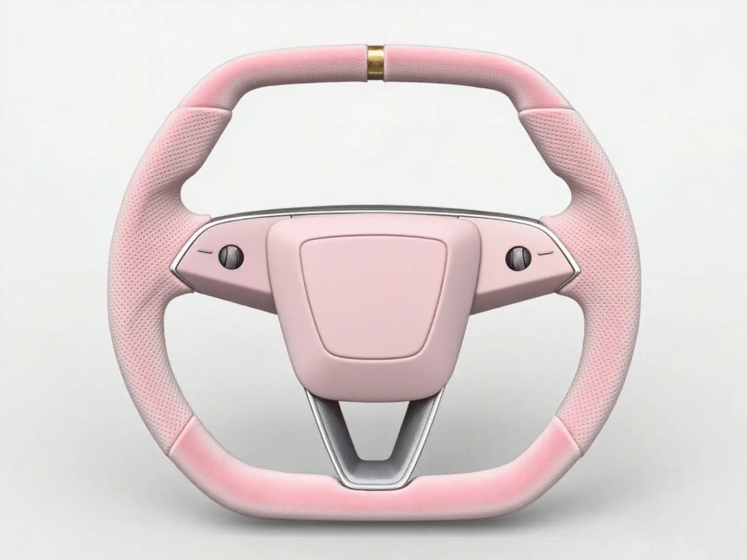 Pink-Gold-Two-Tone-Velvet-Tesla-Steering-Wheel-Super-Enhancer Axeco