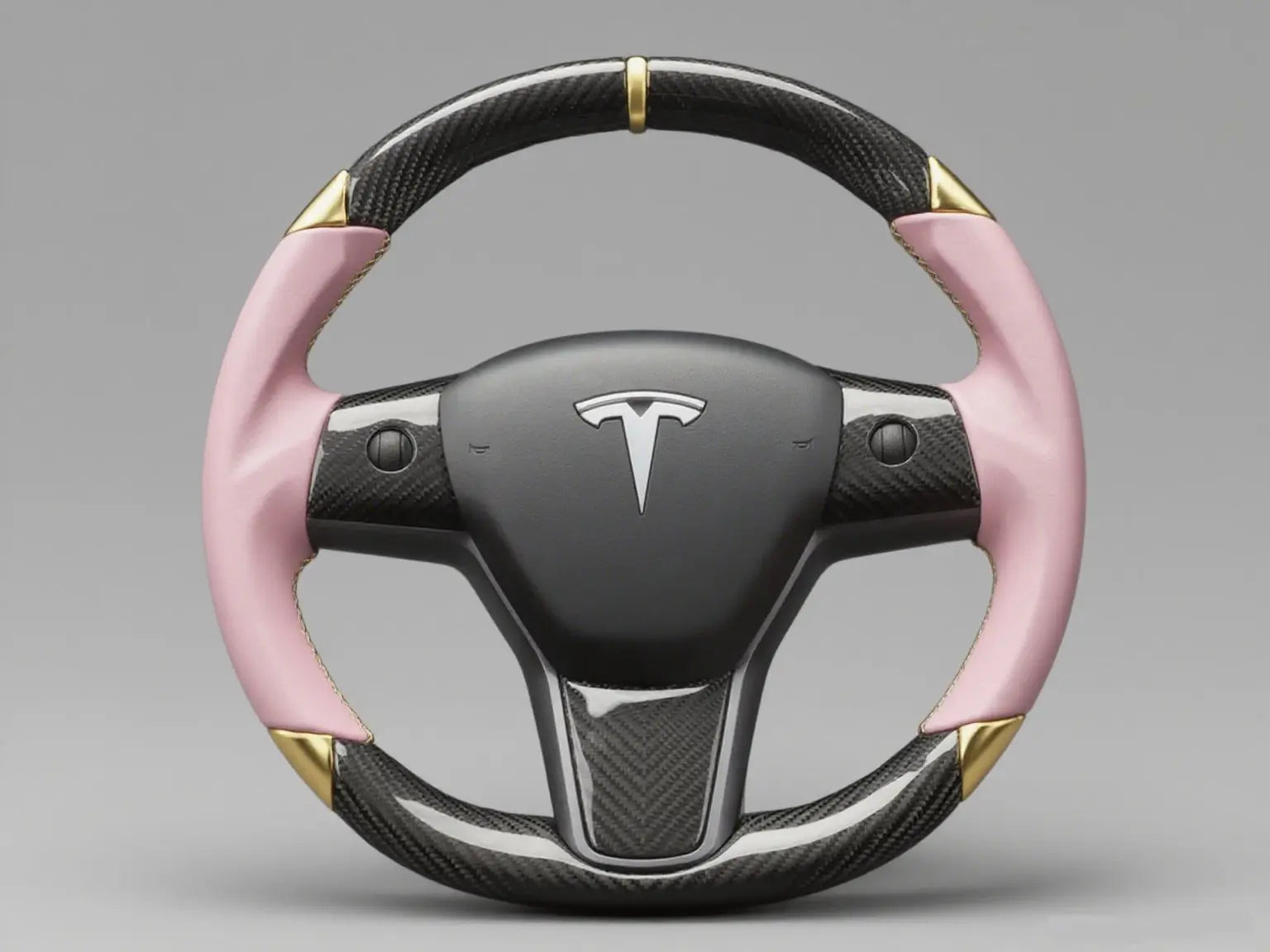 Pink-and-Gold-Carbon-Tesla-Steering-Wheel-DYNA-Adding-a-Touch-of-Glam-to-Your-Drive Axeco