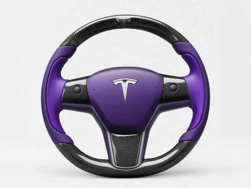 Purple-and-Carbon-Fiber-Tesla-Steering-Wheel-Track-Master Axeco