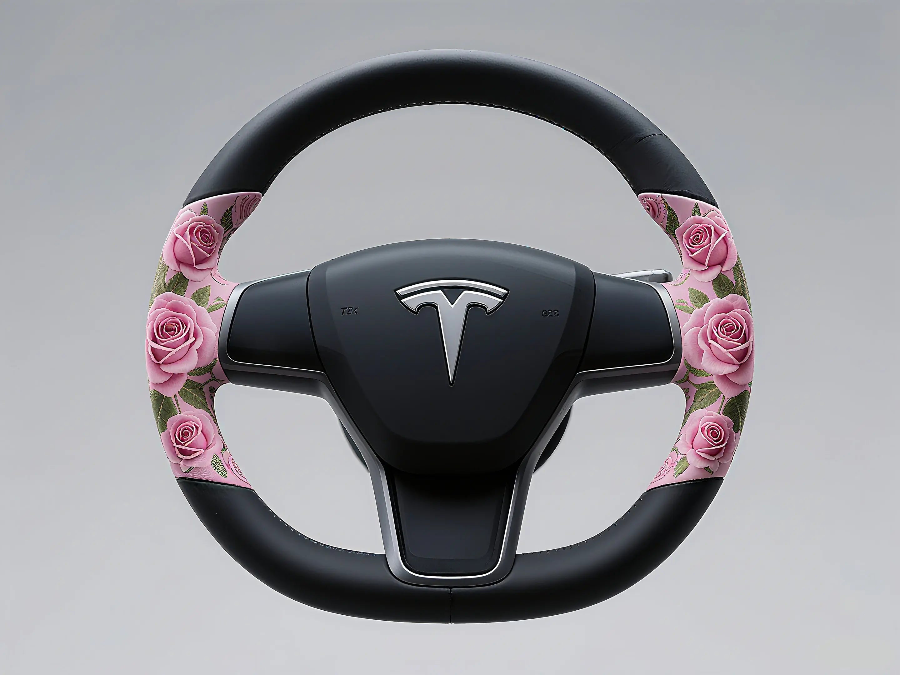 Romantic-Revolution-on-the-Steering-Wheel-Tesla-Rose-Themed-Steering-Wheel-Cover-Redefines-the-Ritual-of-Driving Axeco