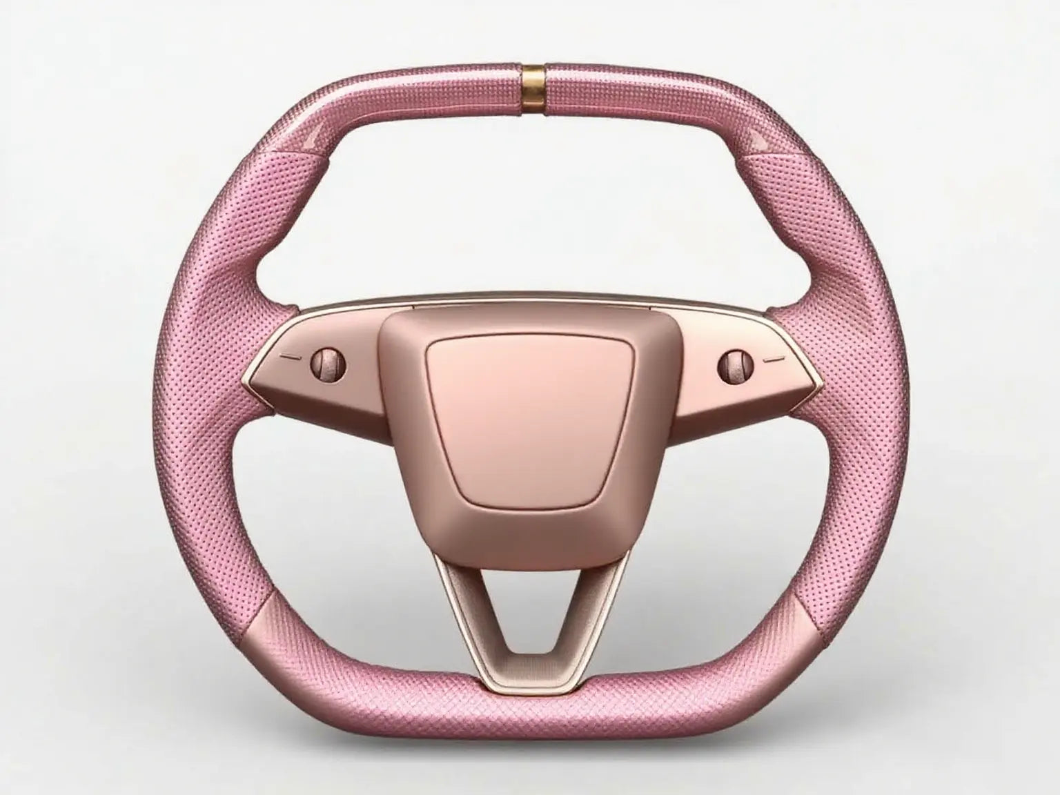Rose-Gold-Leather-Tesla-Steering-Wheel-Track-Master Axeco