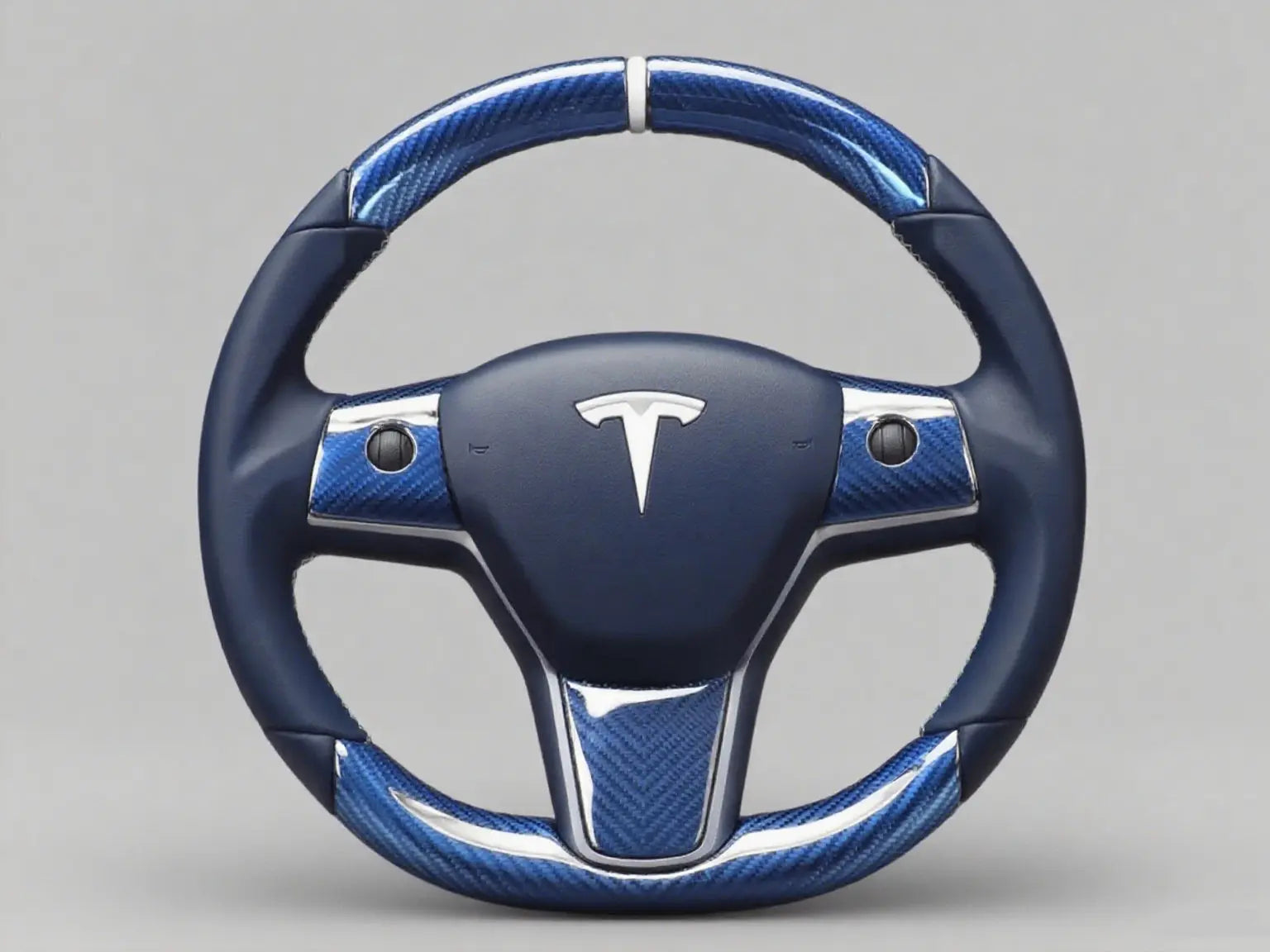 Sapphire-Blue-Carbon-Tesla-Steering-Wheel-DYNA-Elevating-Driving-Sophistication Axeco