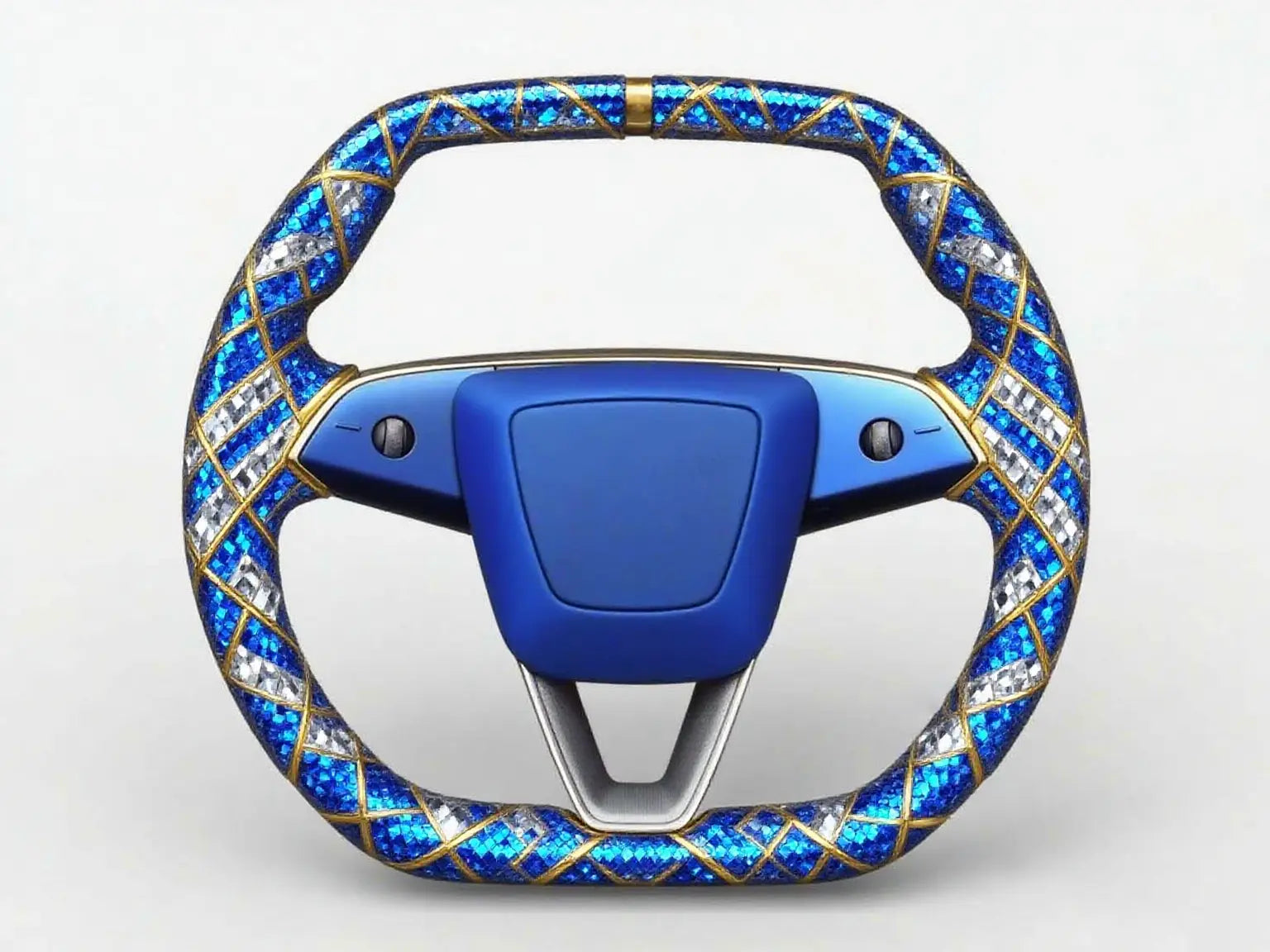 Shining-Blue-Diamond-Pattern-Tesla-Steering-Wheel-Super-Enhancer Axeco