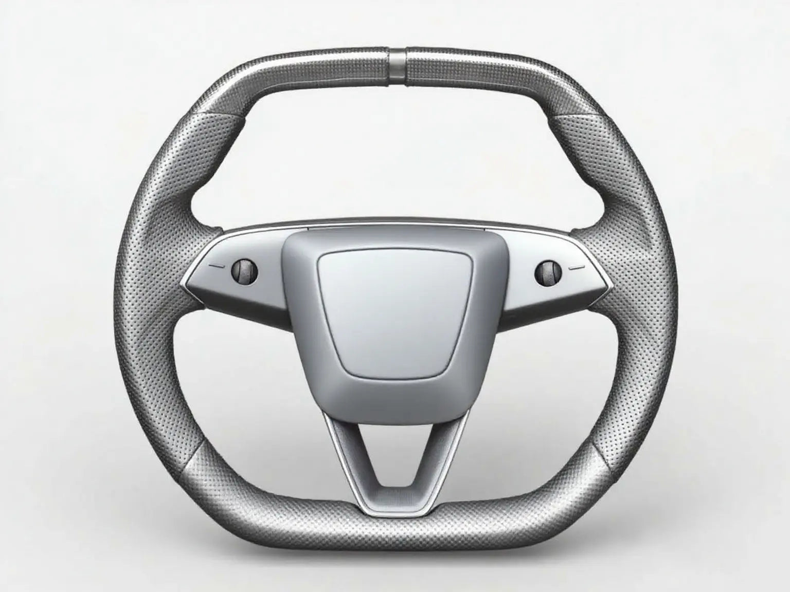 Silver-Gray-Carbon-Fiber-Pattern-Tesla-Steering-Wheel-Super-Enhancer Axeco