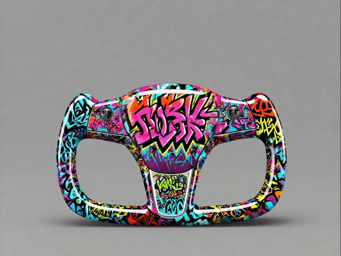 Street-graffiti-is-making-a-big-impact-Tesla-steering-wheel-has-instantly-become-a-trendy-toy. Axeco