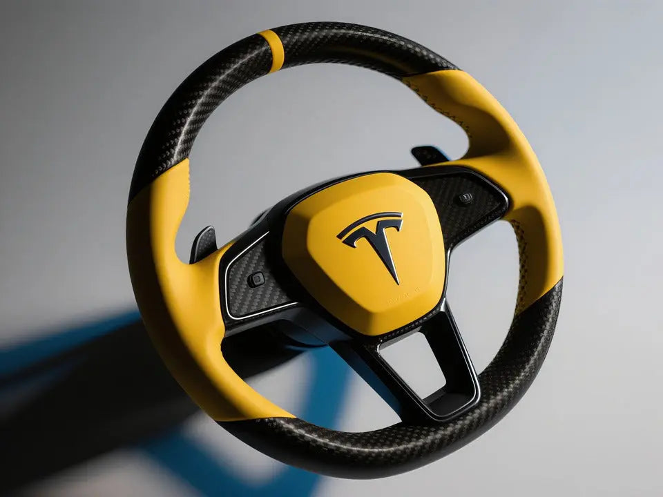 Tesla-Custom-Steering-Wheel-Redefine-Driving-Style Axeco