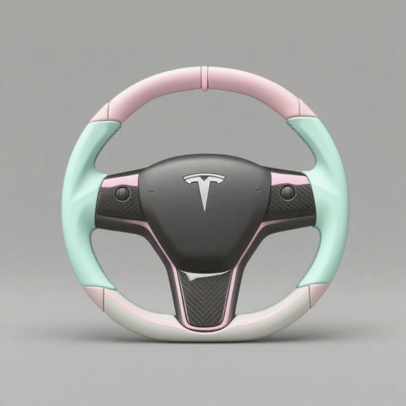 Tesla Steering Wheel Dreamy Colors Meet the Spring limited - Axeco