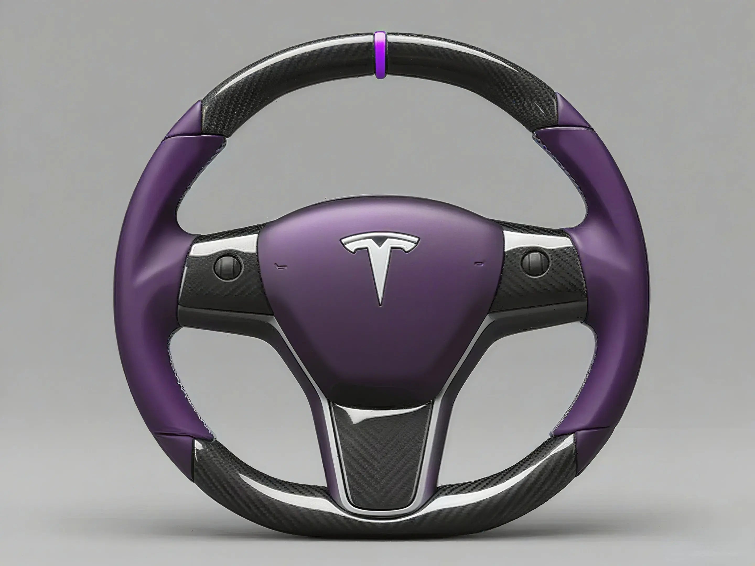 Tesla-Steering-Wheel-Purple-and-Carbon-Fiber-Intertwined-Unlocking-Mysterious-Driving-Aesthetics Axeco