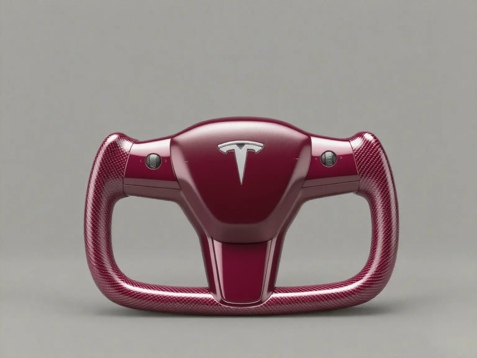 Tesla-Yoke-Steering-Wheel-Bordeaux-Carbon-Pattern-Deduces-Elegant-Tension Axeco