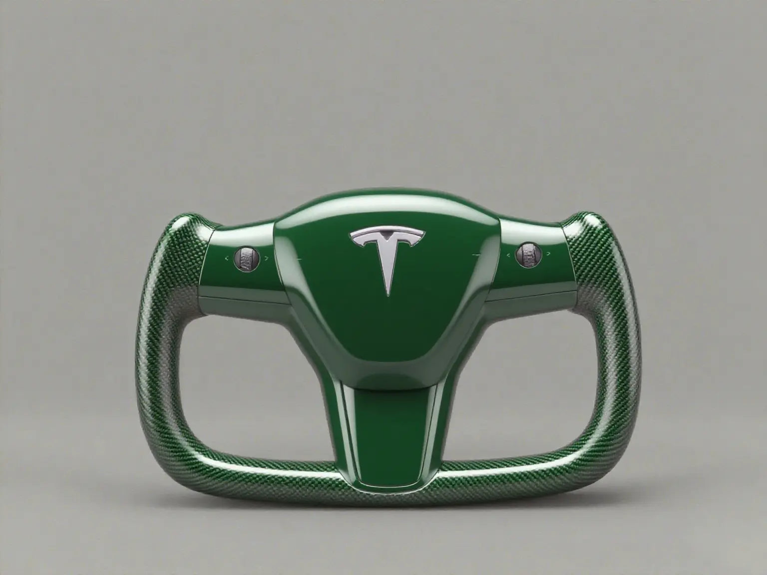 Tesla-Yoke-Steering-Wheel-Deduce-the-New-Dark-Green-Domineering-Trend Axeco