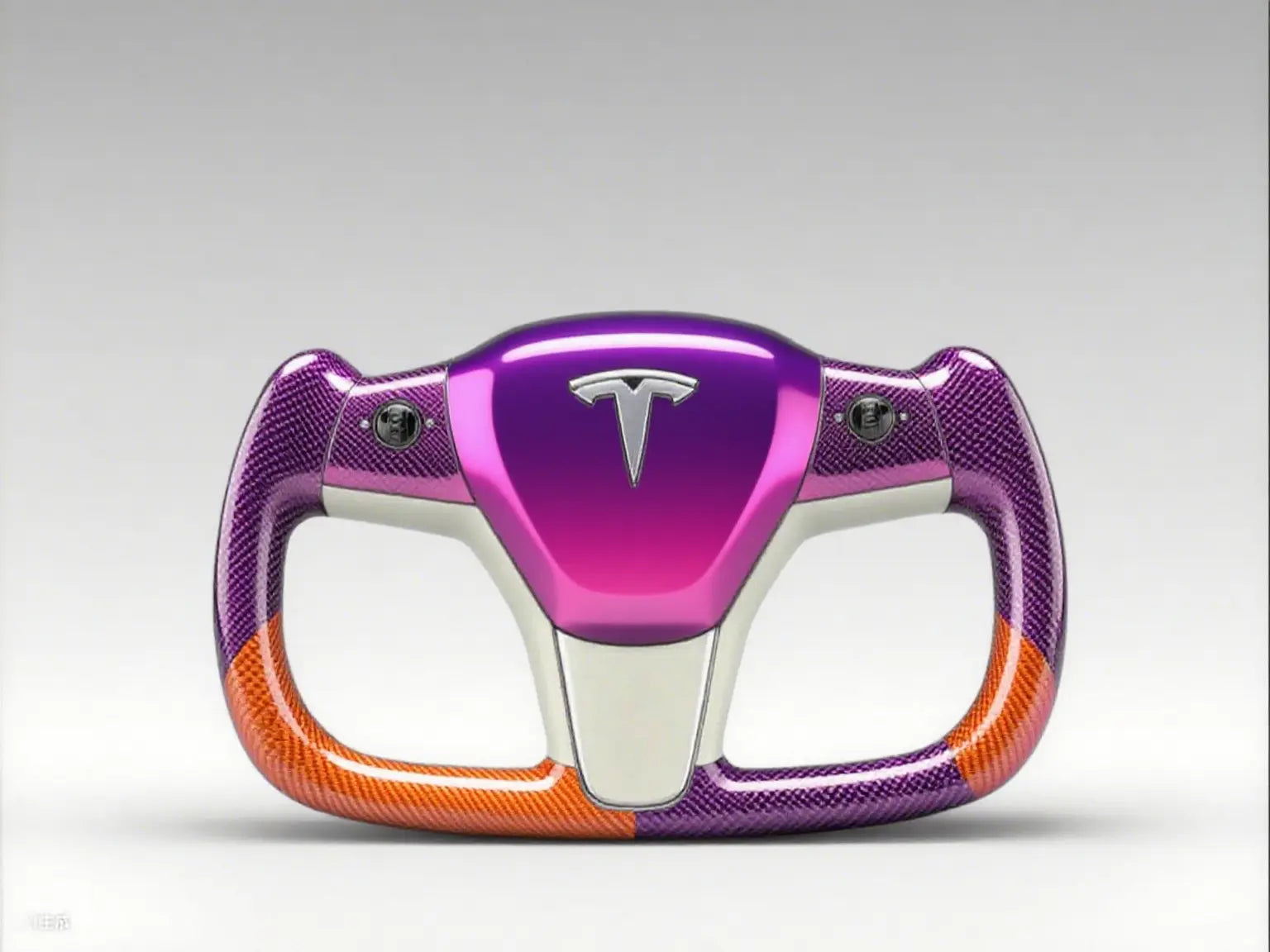 Tesla-Yoke-Steering-Wheel-Meets-Personalized-Color-Collision-Eye-catching Axeco