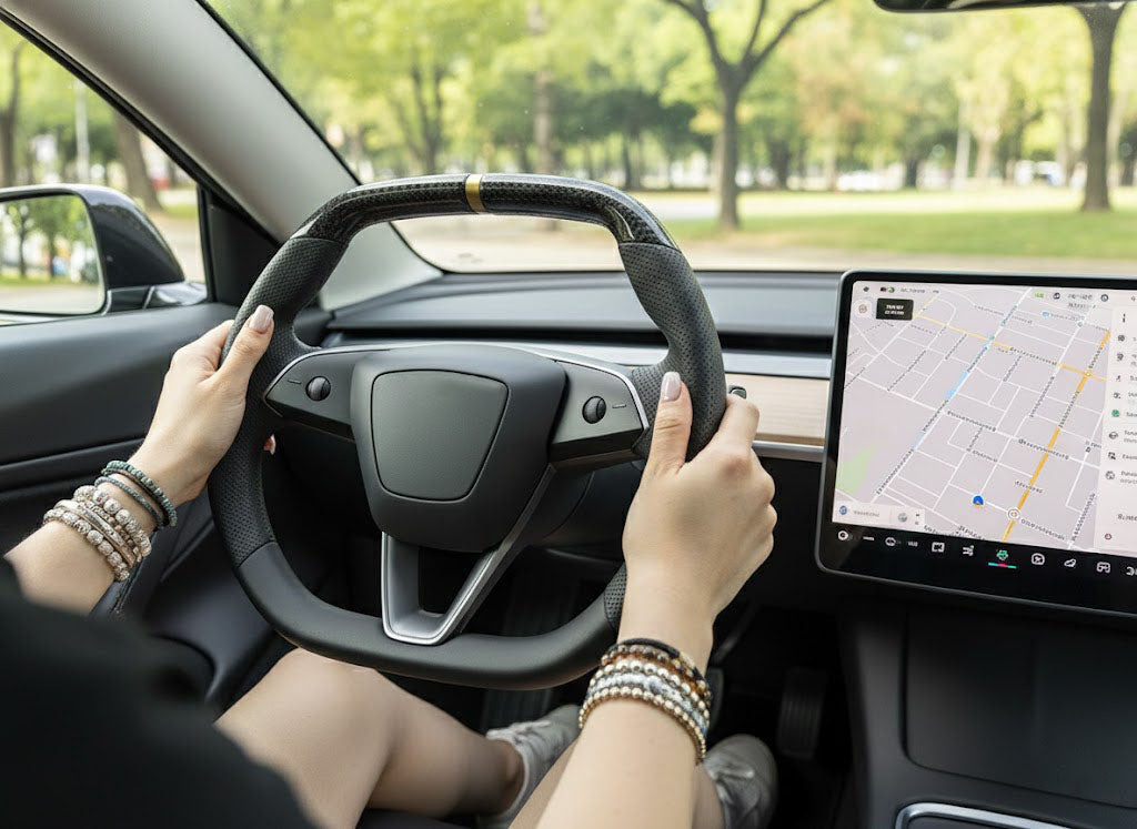 Customize Tesla Model 3 Highland Steering Wheel - Super Enhancer(2023.9+) Axeco