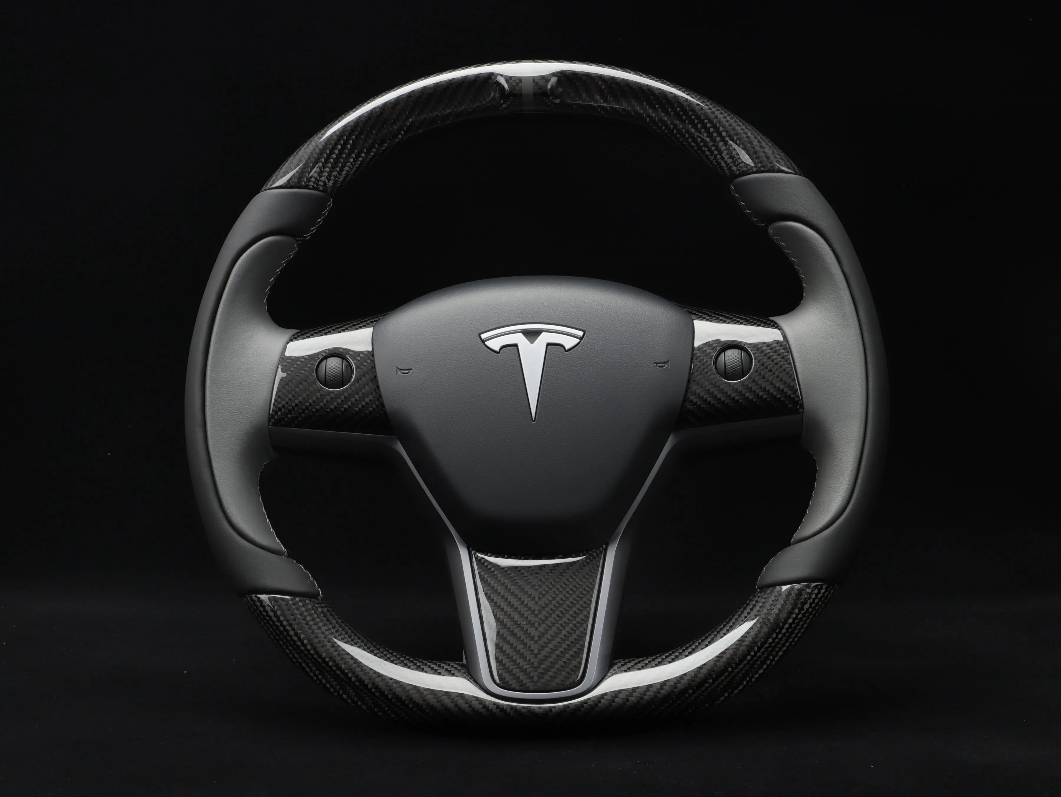 Model Y Carbon Fiber Steering Wheel - Track Master - Axeco