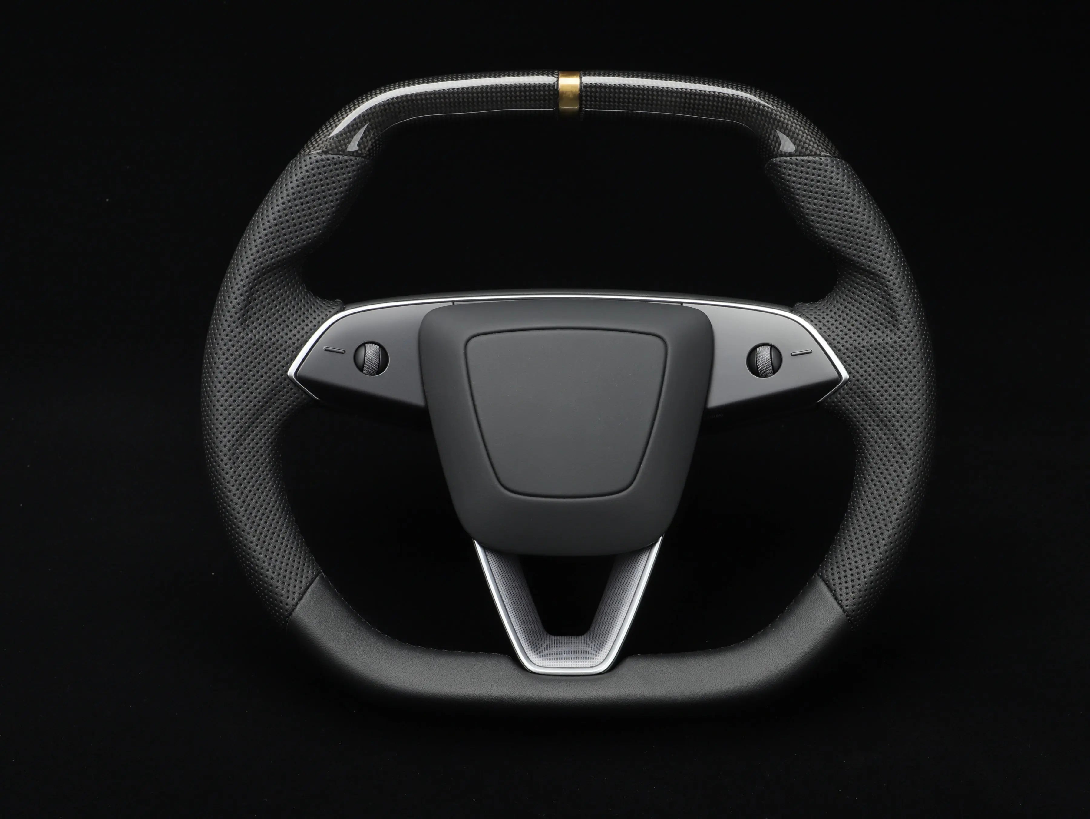 Model 3 Highland Carbon Fiber Steering Wheel - Super Enhancer - Axeco