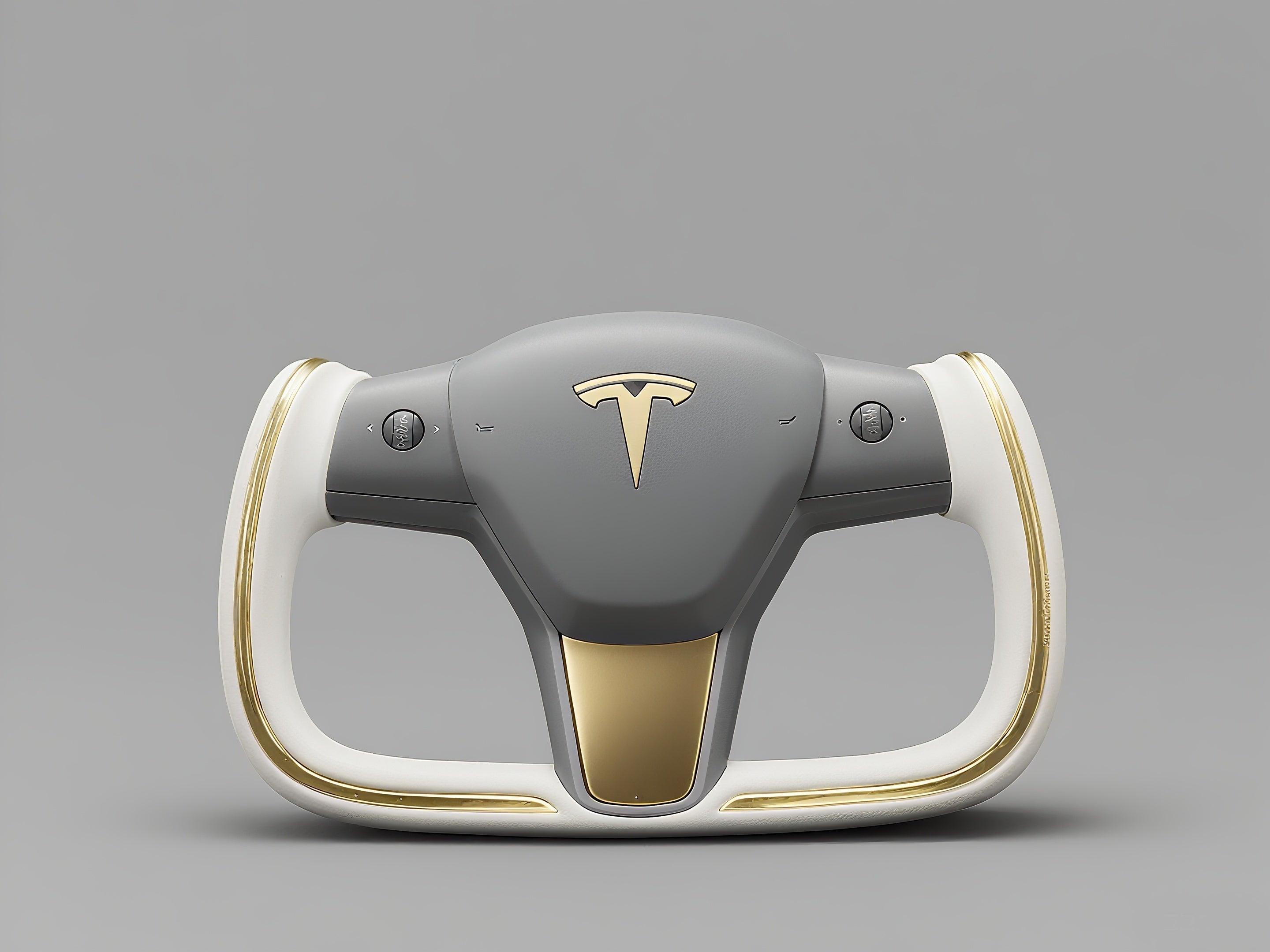 Steering Wheel Revolution: When Tesla Yoke Meets Platinum Aesthetics, Redefining Driving Rituals
