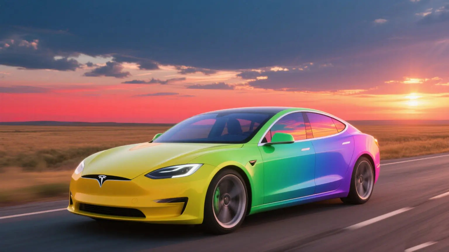 Starting-from-the-Tesla-steering-wheel-use-rainbow-color-logic-to-reshape-the-dynamic-atmosphere-in-the-car Axeco