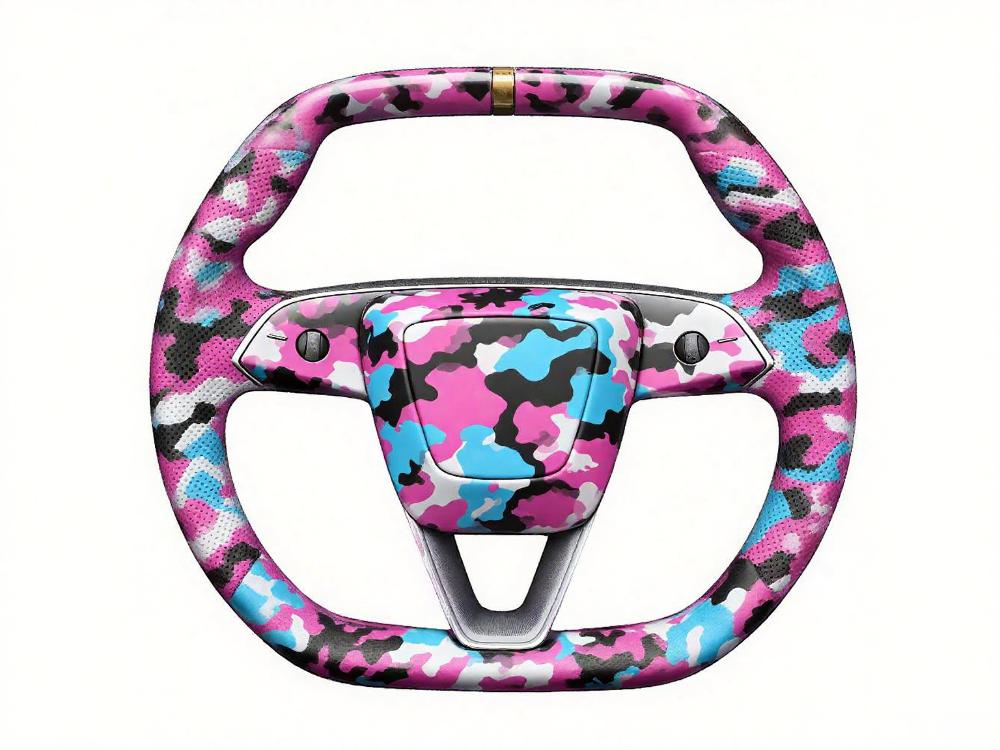 Personality Blooming! Tesla Steering Wheel Leads the New Camouflage Trend - Axeco