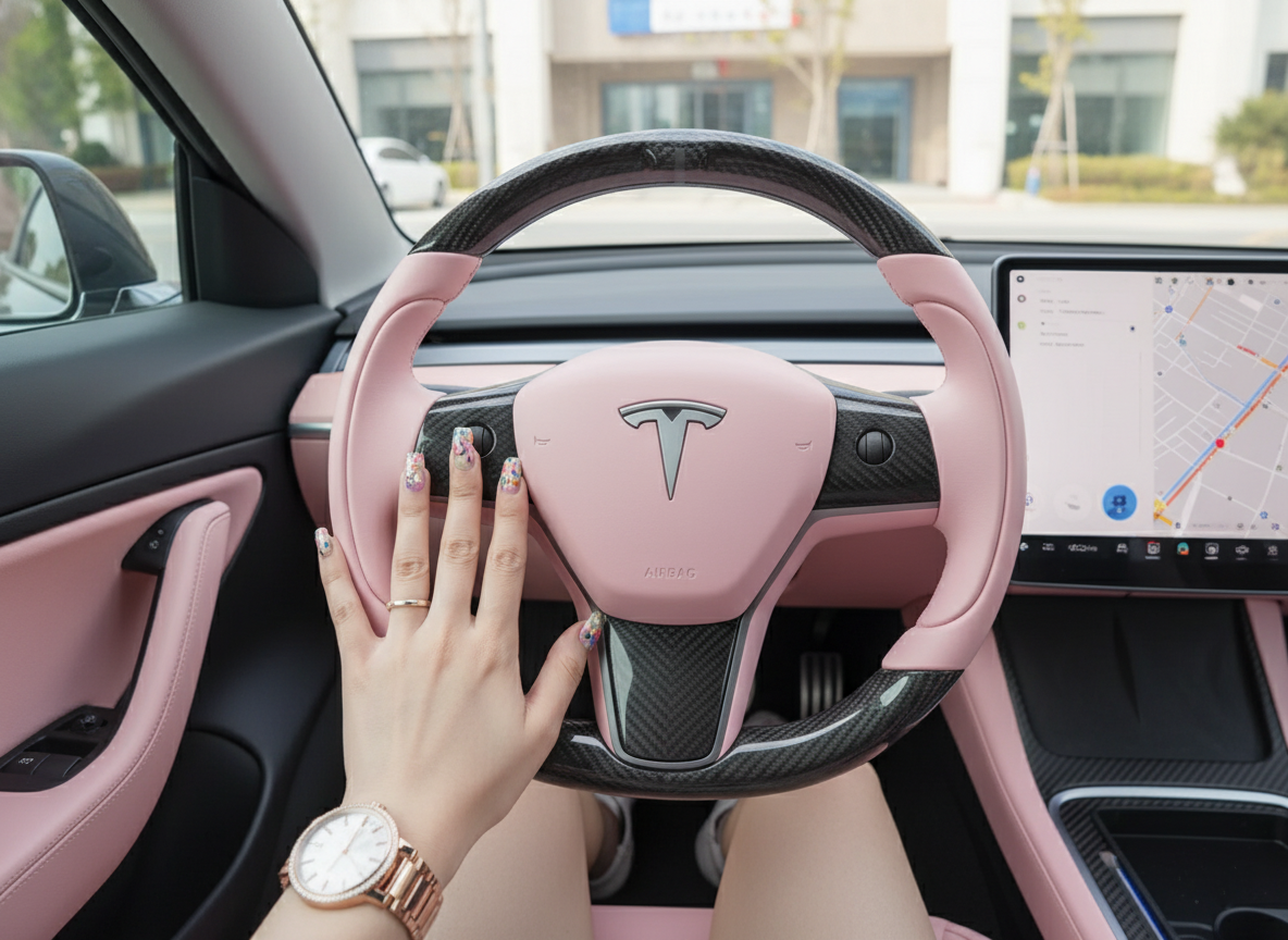 Best Custom Steering Wheel Options for Tesla Model 3丨Flat-Bottom, Racing Style, Yoke Steering Wheel