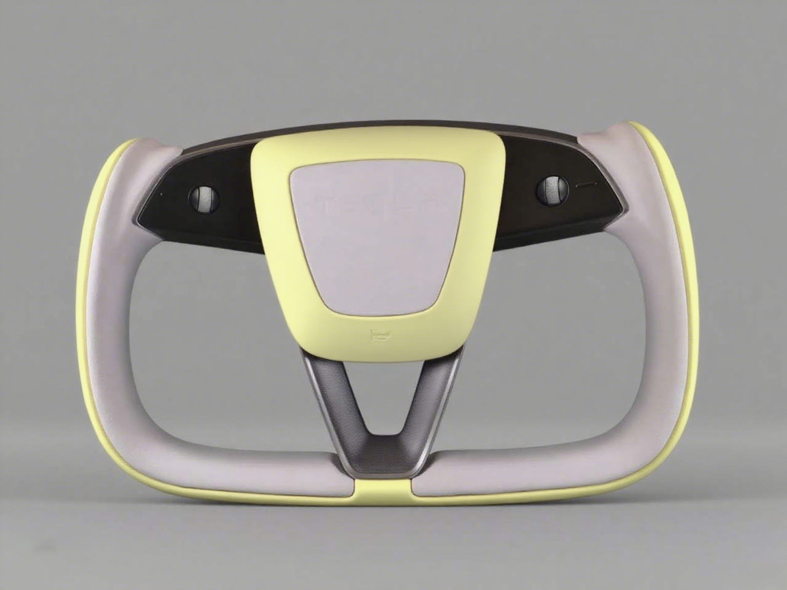 Goose yellow and light gray Mint green and gray Carbon Fiber Tesla model 3 highland YOKE Steering Wheel(2023.9+) Axeco