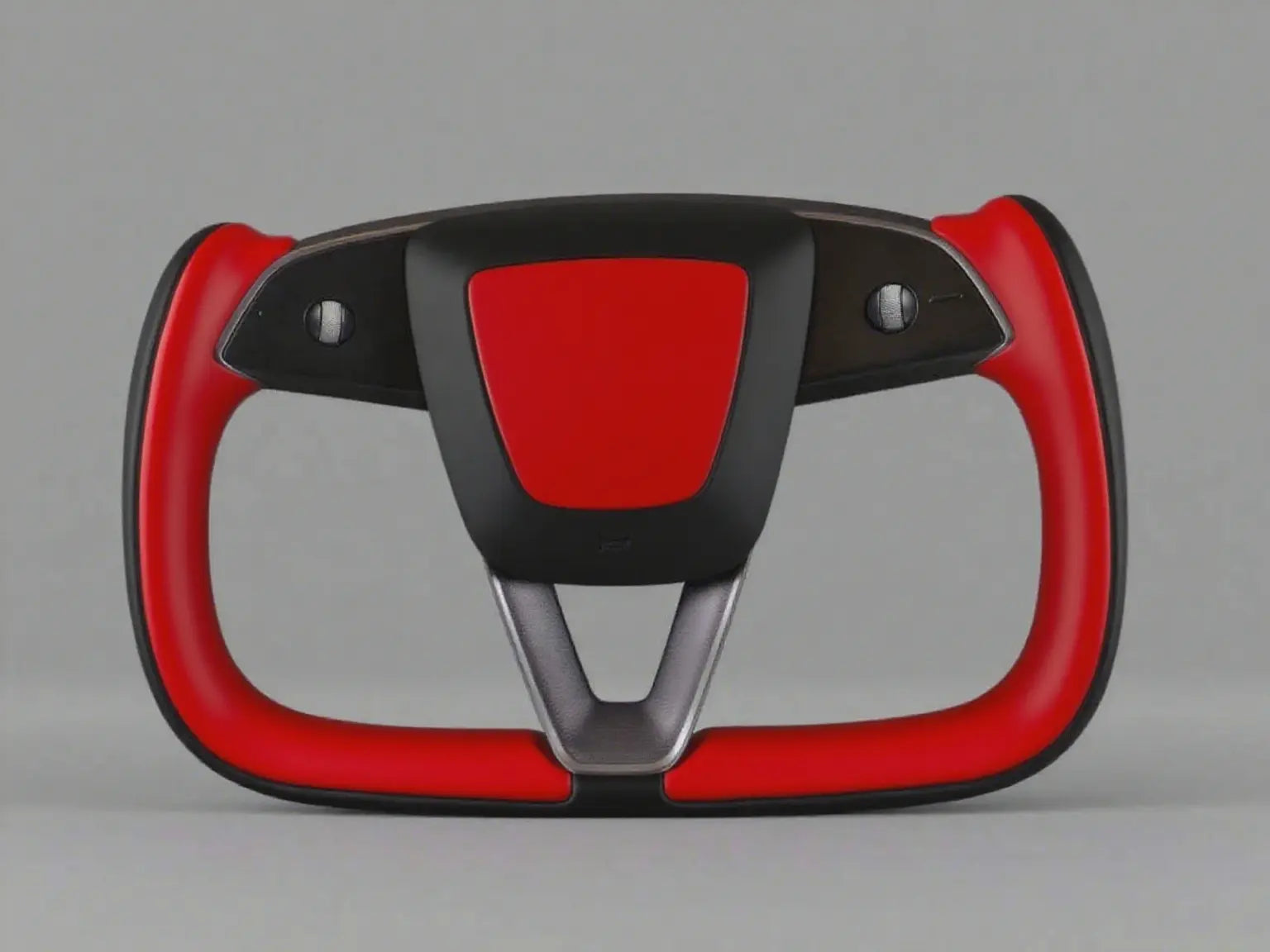 Black and red Tesla Yoke model Y Juniper Steering Wheel(2025+) Axeco