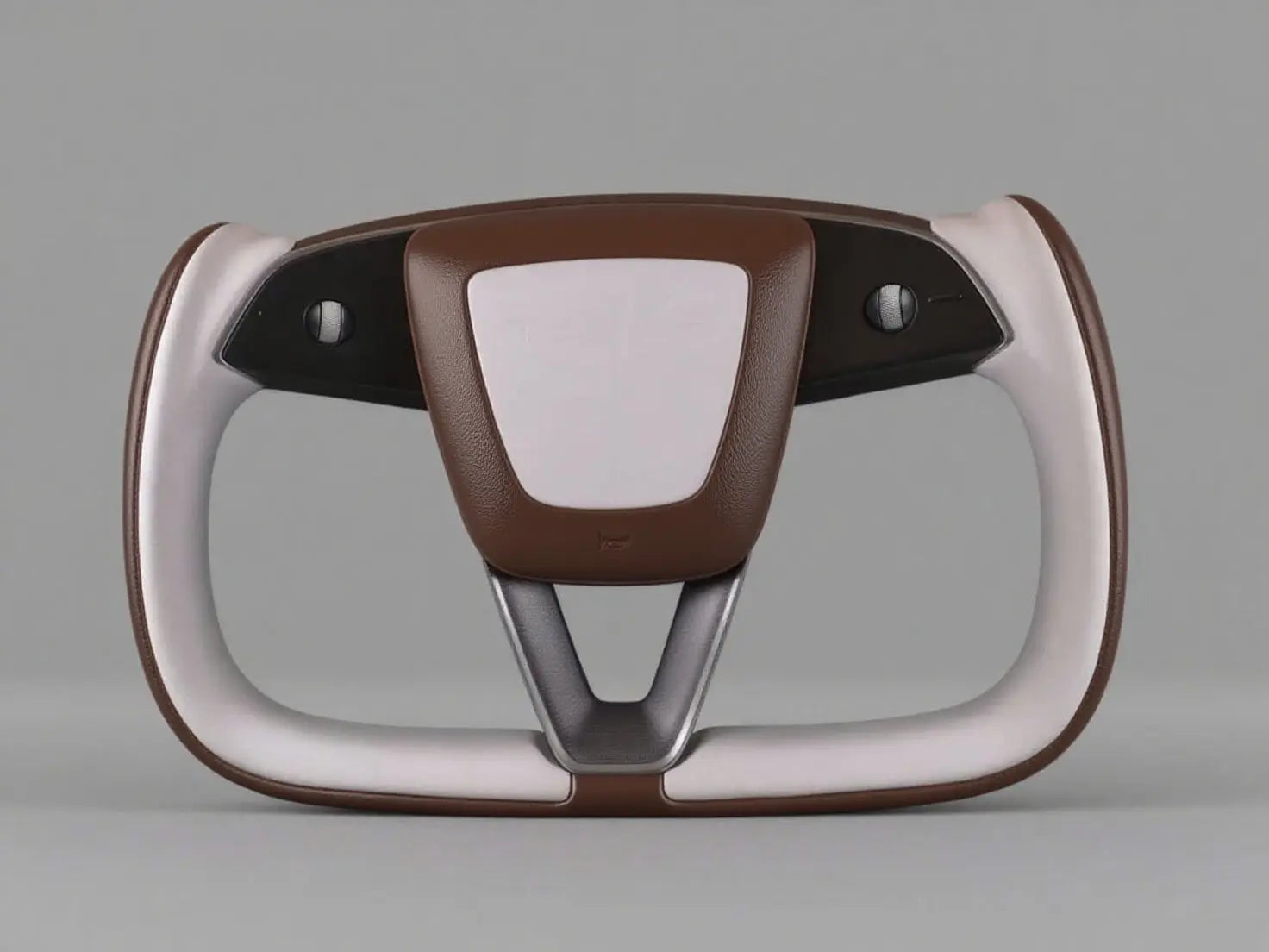 Brown Tesla New Model Y Juniper Steering Wheel (2025+) Axeco