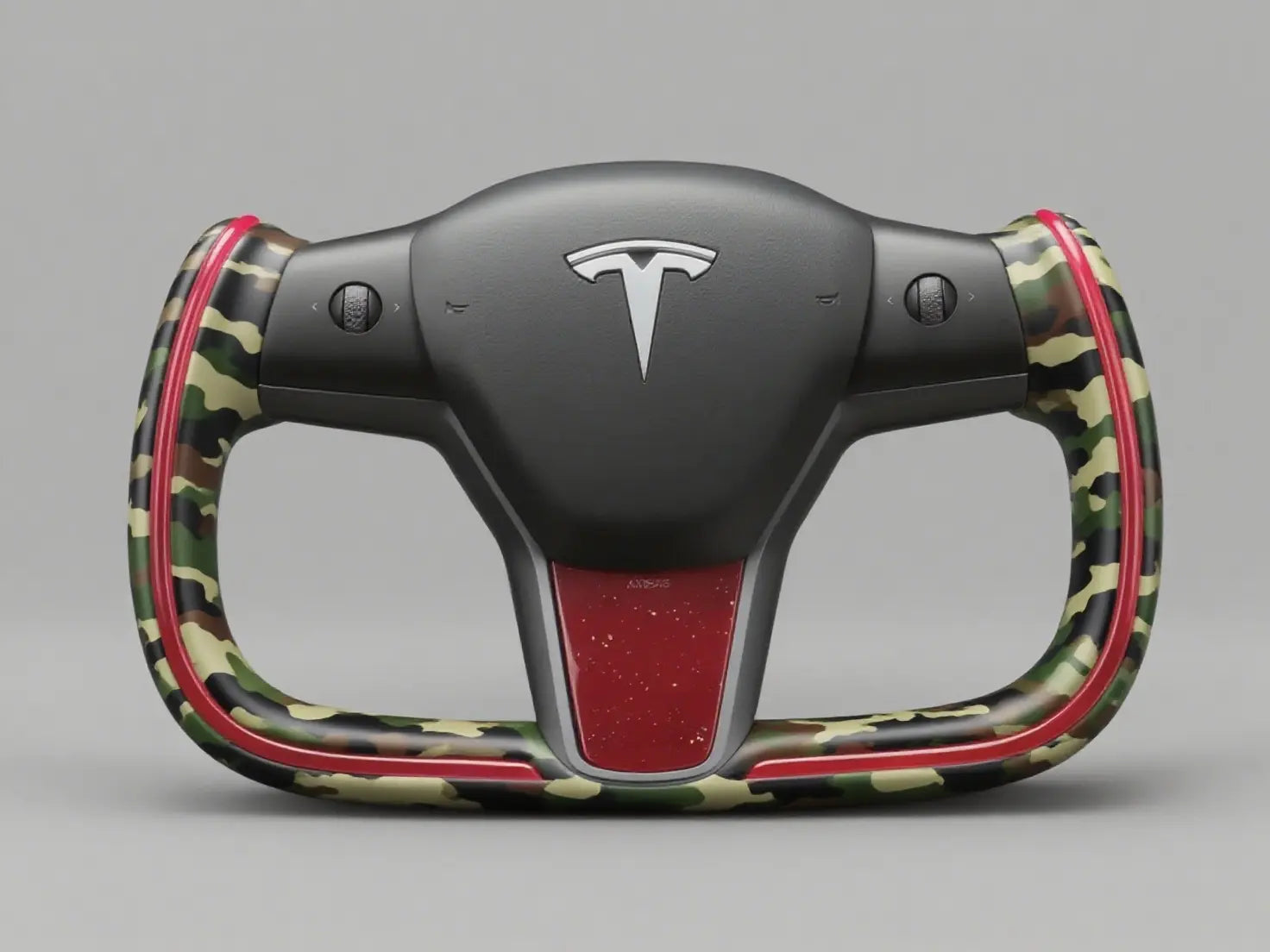 Custom Camo Tesla Model 3 Yoke Steering Wheel(2017-2023.8) Axeco