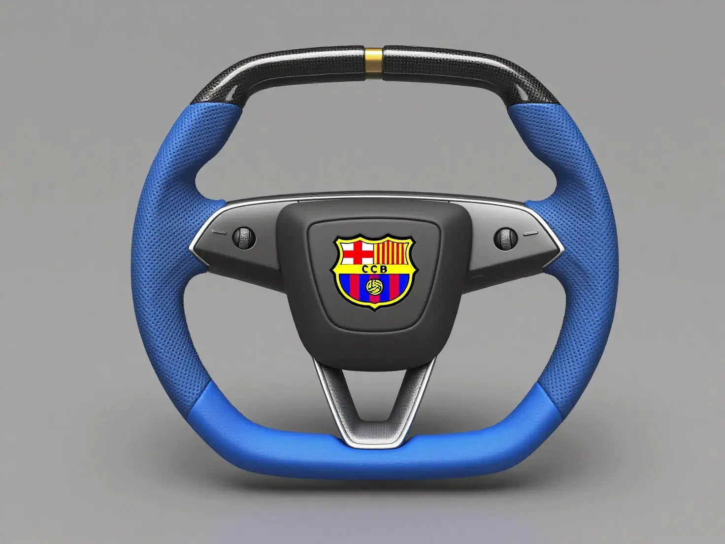 FC Barcelona Custom Sports Tesla model 3 highland Steering Wheel -Super Enhancer(2023.9+) Axeco