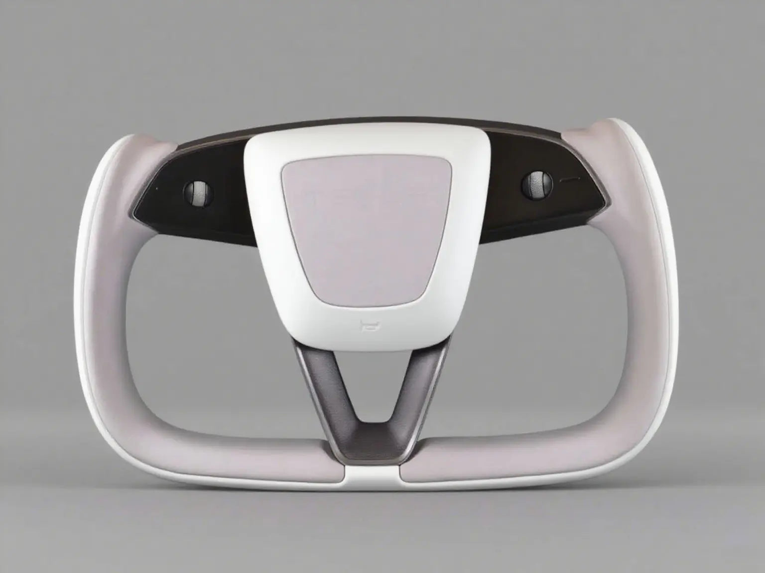 Gray and white combination Tesla Yoke model Y Juniper Steering Wheel(2025+) Axeco