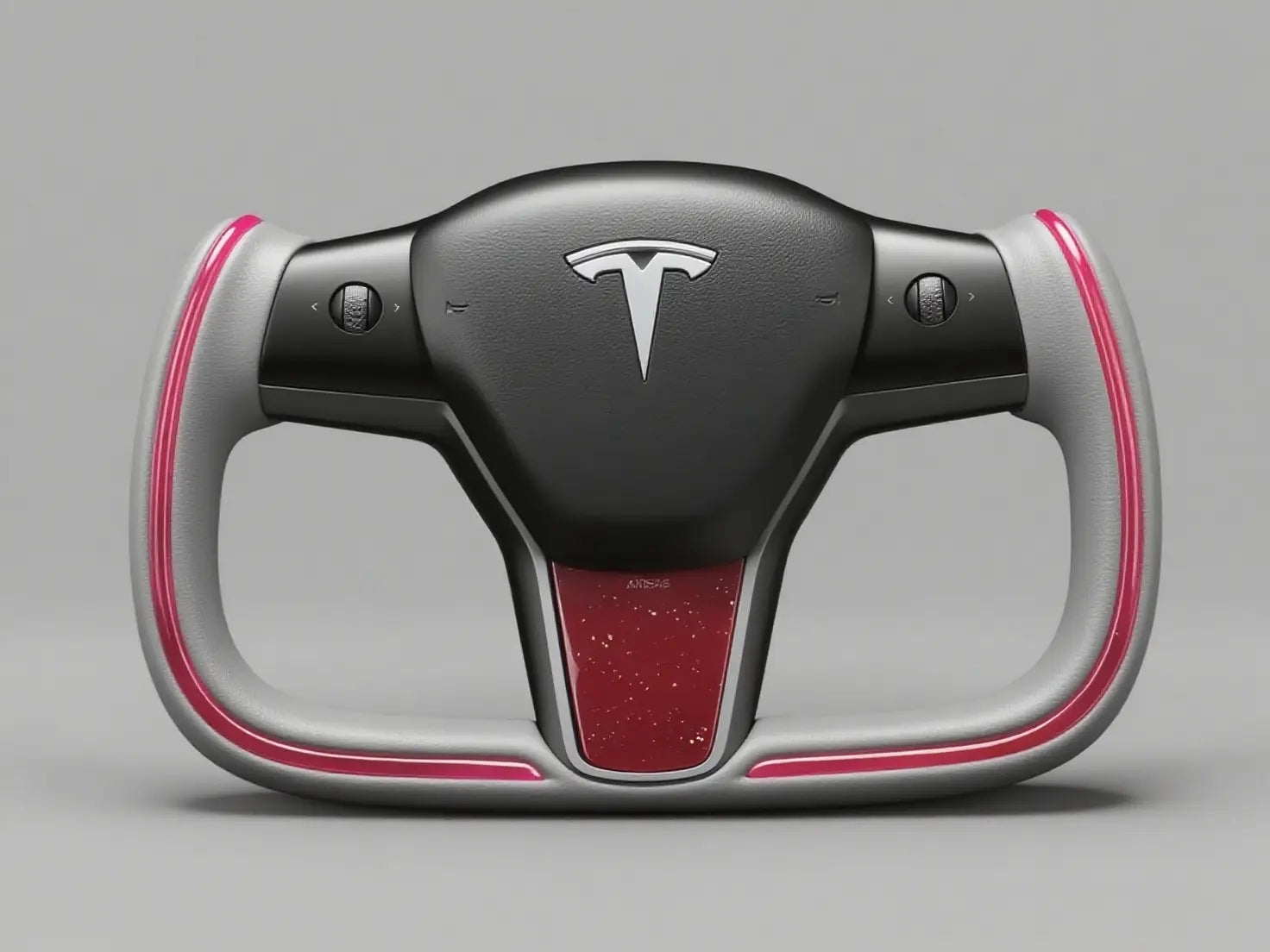 Matte Grey Suede Tesla Model 3 Yoke Steering Wheel (2017-2023.8) Axeco