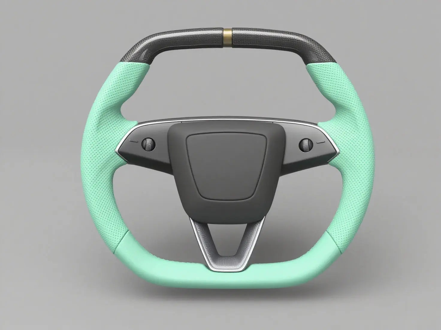 Mint green Tesla model 3 highland Steering Wheel -Super Enhancer(2023.9+) Axeco