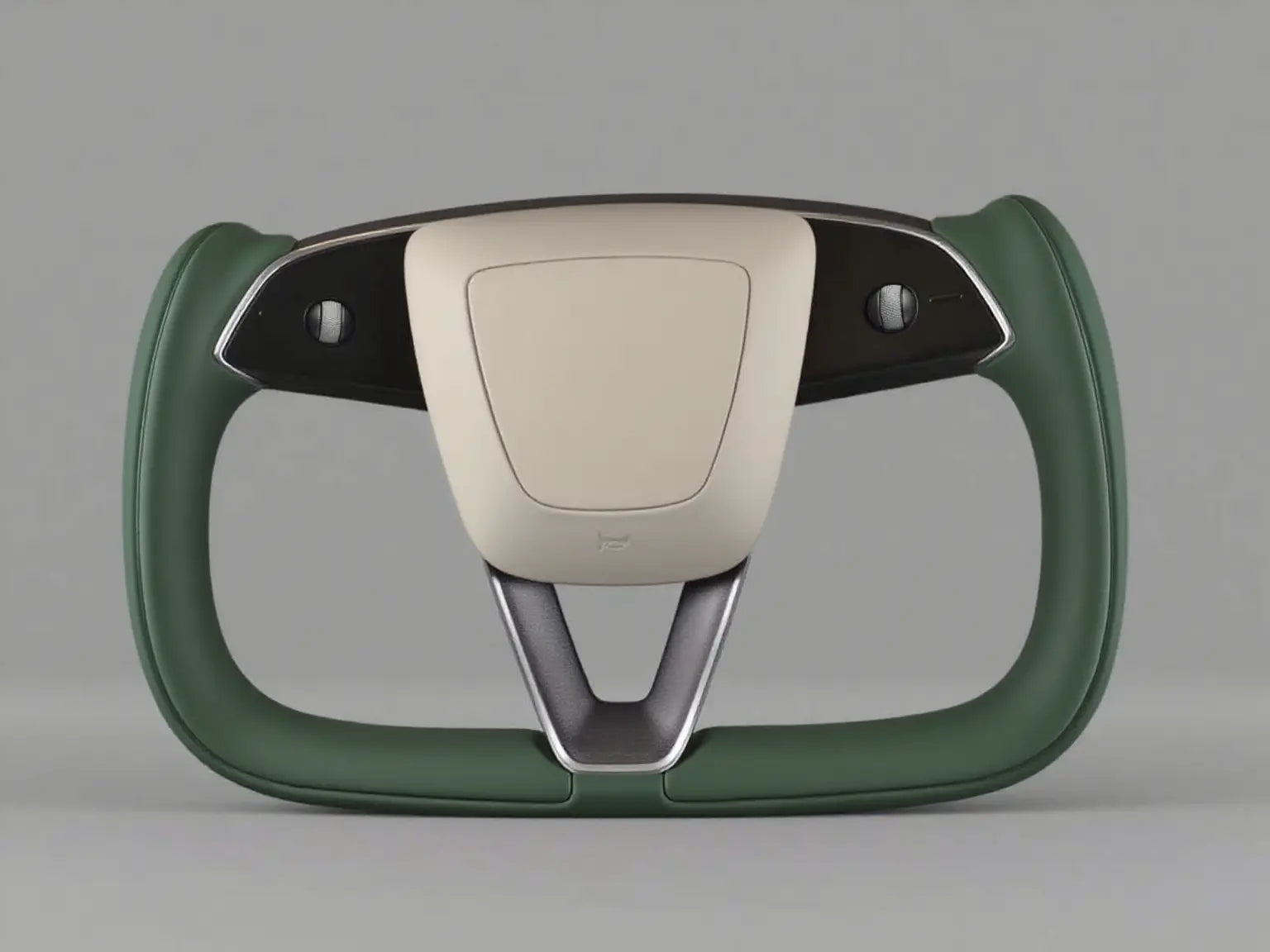 Olive Green Tesla Model Y Juniper Yoke Sport Steering Wheel (2025+)) Axeco