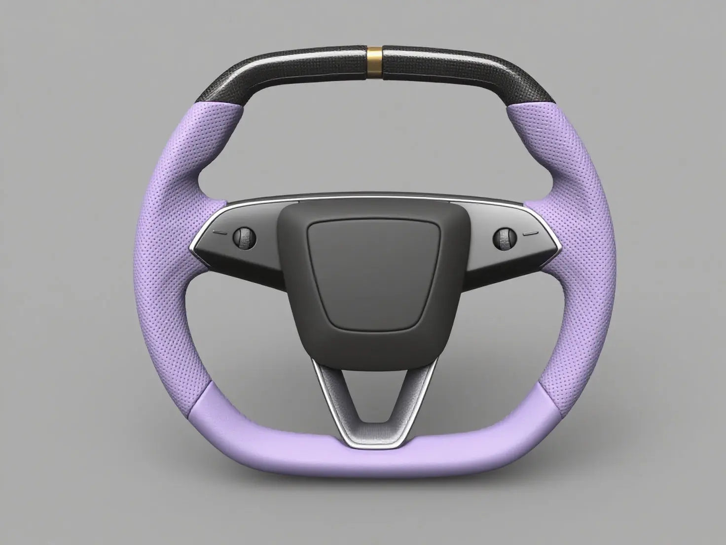Purple - Black Carbon Fiber  Tesla model 3 highland Steering Wheel -Super Enhancer(2023.9+) Axeco